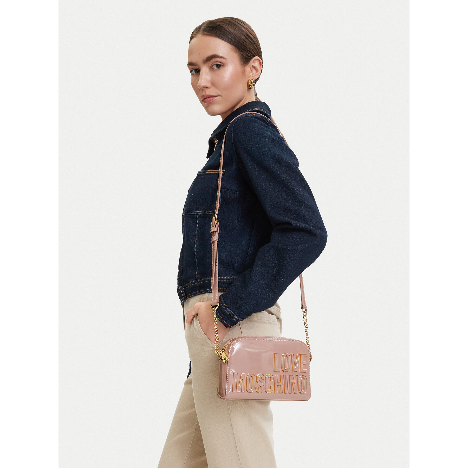 Geantă LOVE MOSCHINO JC4250PP0OKE160A Roz