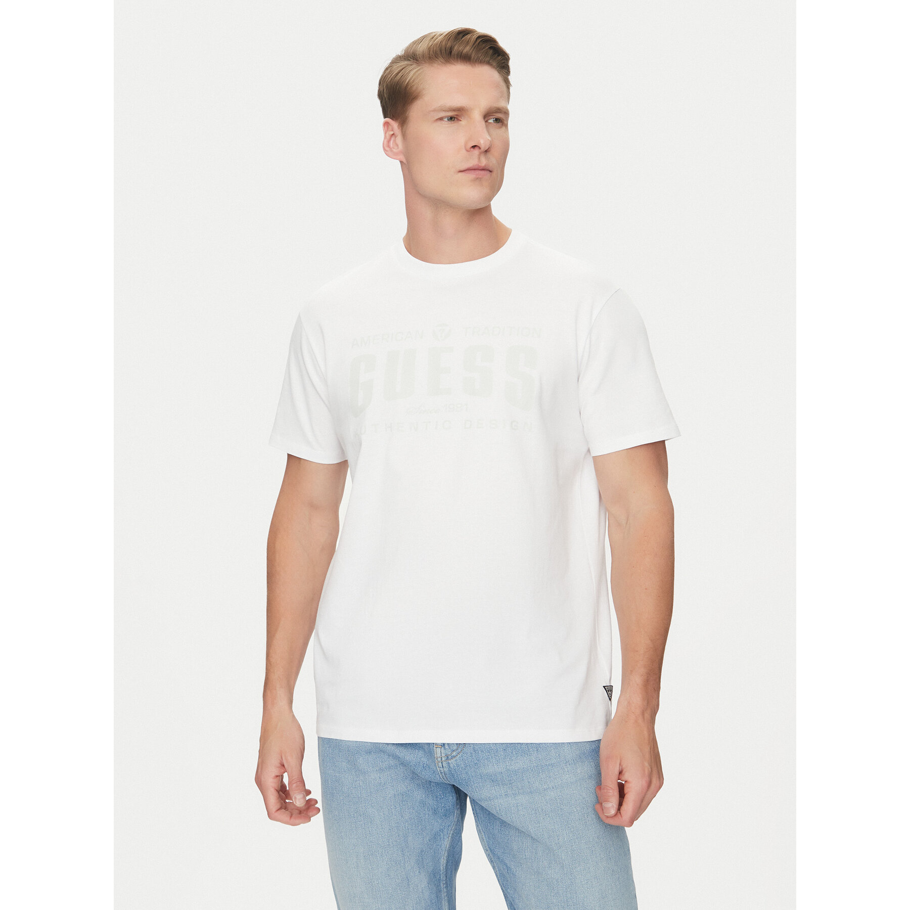 Guess Póló M5GI27 KBW41 Fehér Regular Fit