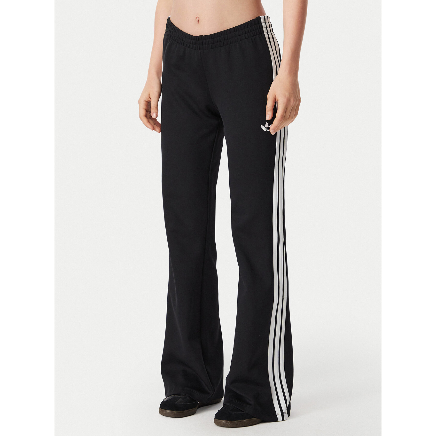 adidas Jogginghose 3S Flared KQ6424 Schwarz Regular Fit