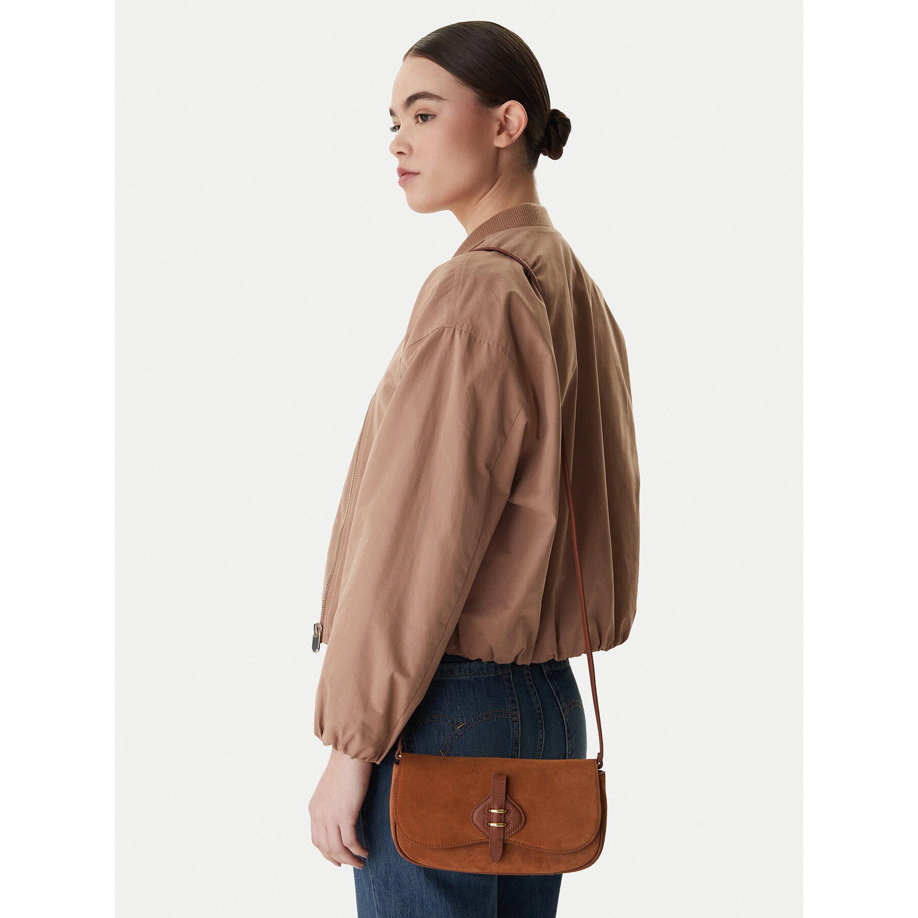 Geantă Coccinelle U7H Cocccinellemavery E5 U7H 55 01 01 Maro