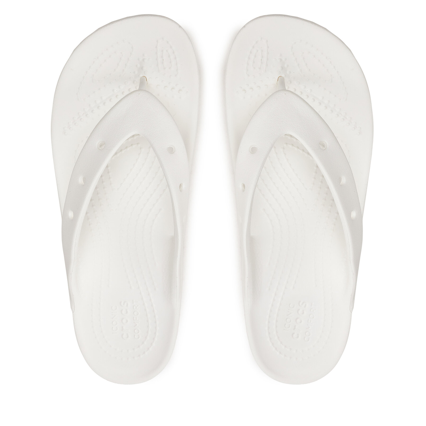 Damskie Japonki Crocs, Rozmiar 41-42 Biały Classic Platform Flip W 207714