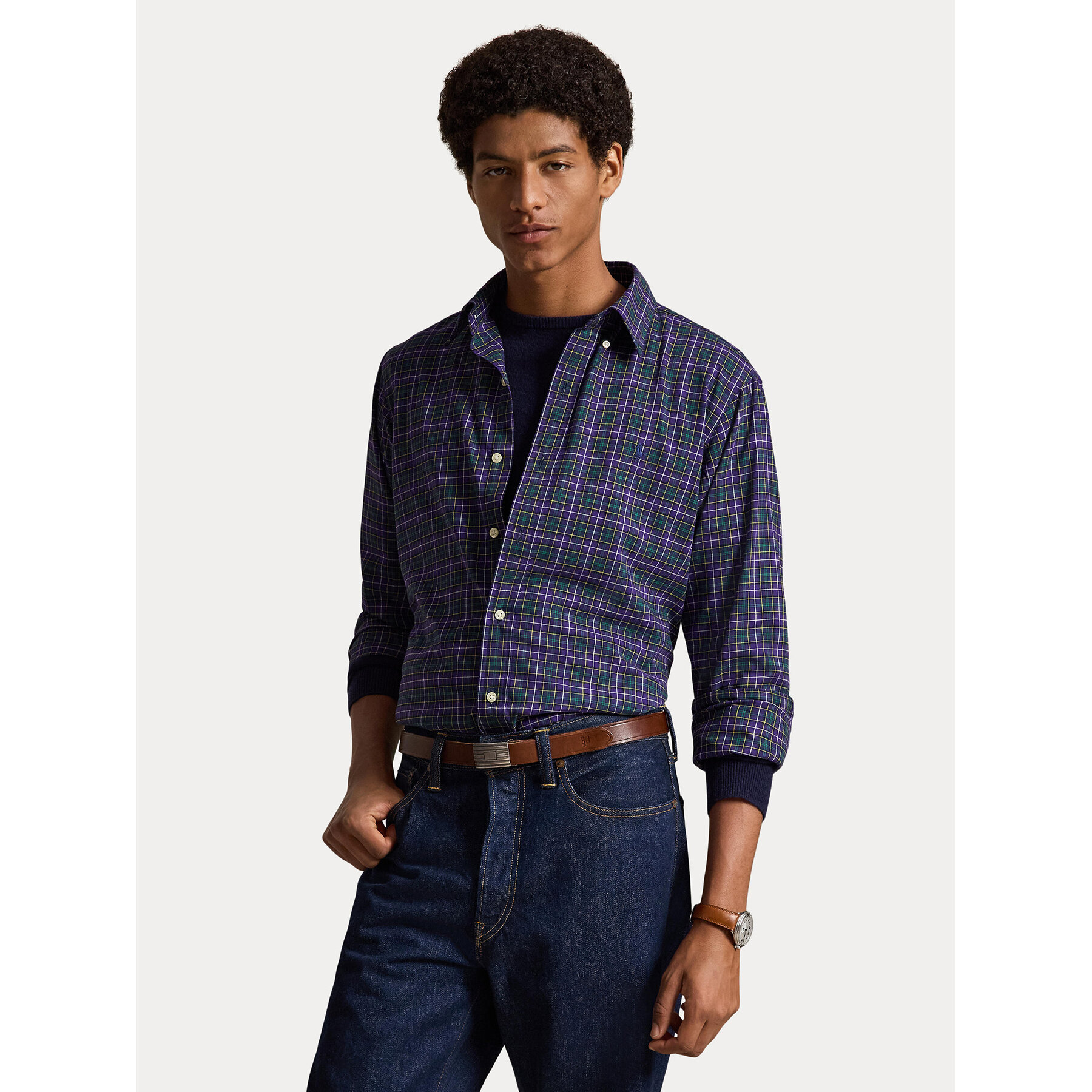 Polo Ralph Lauren Hemd 710953644501 Violett Custom Fit