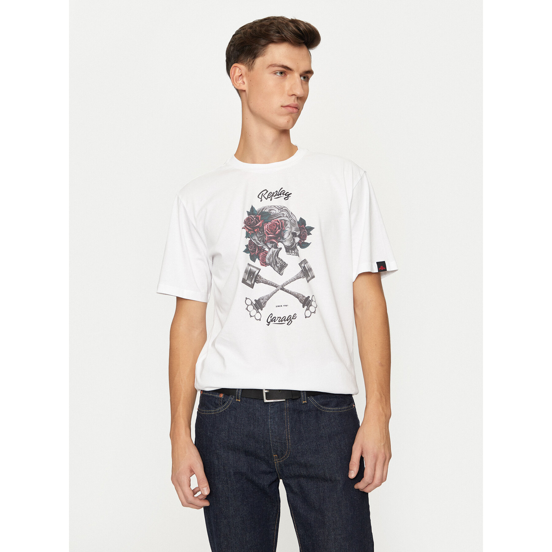 REPLAY T-shirt M6954 .000.23740P Bianco Regular Fit