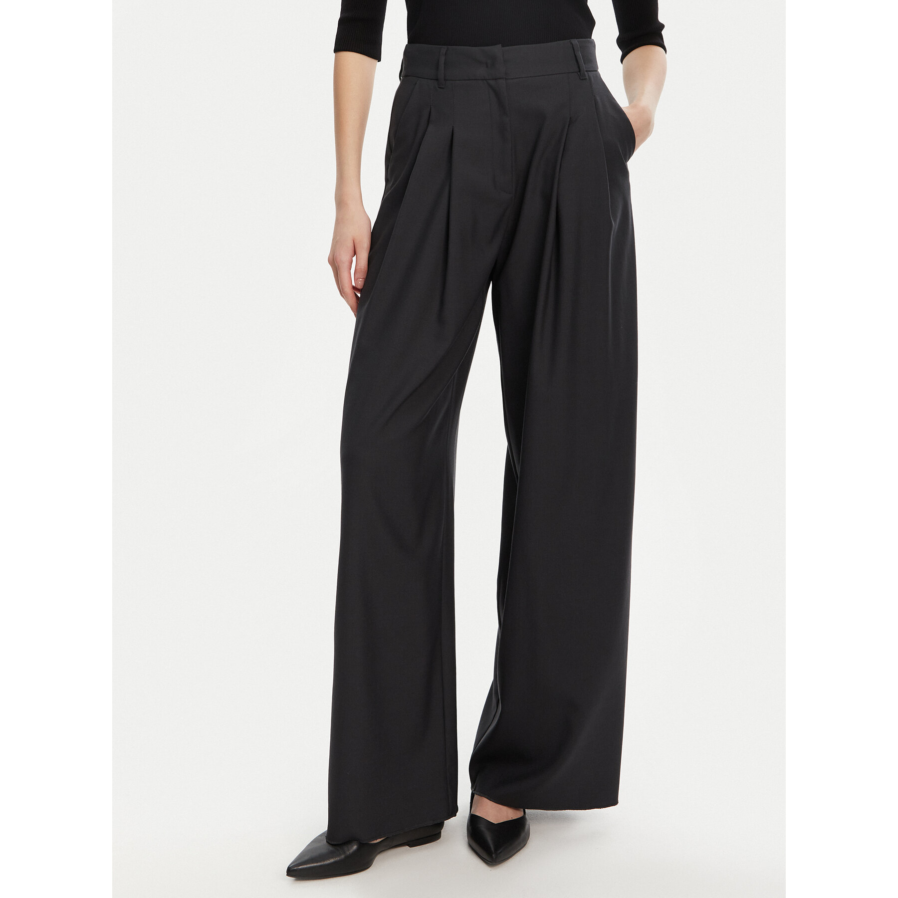 Marella Palazzohose Ulzio 2523136095 Grau Wide Leg