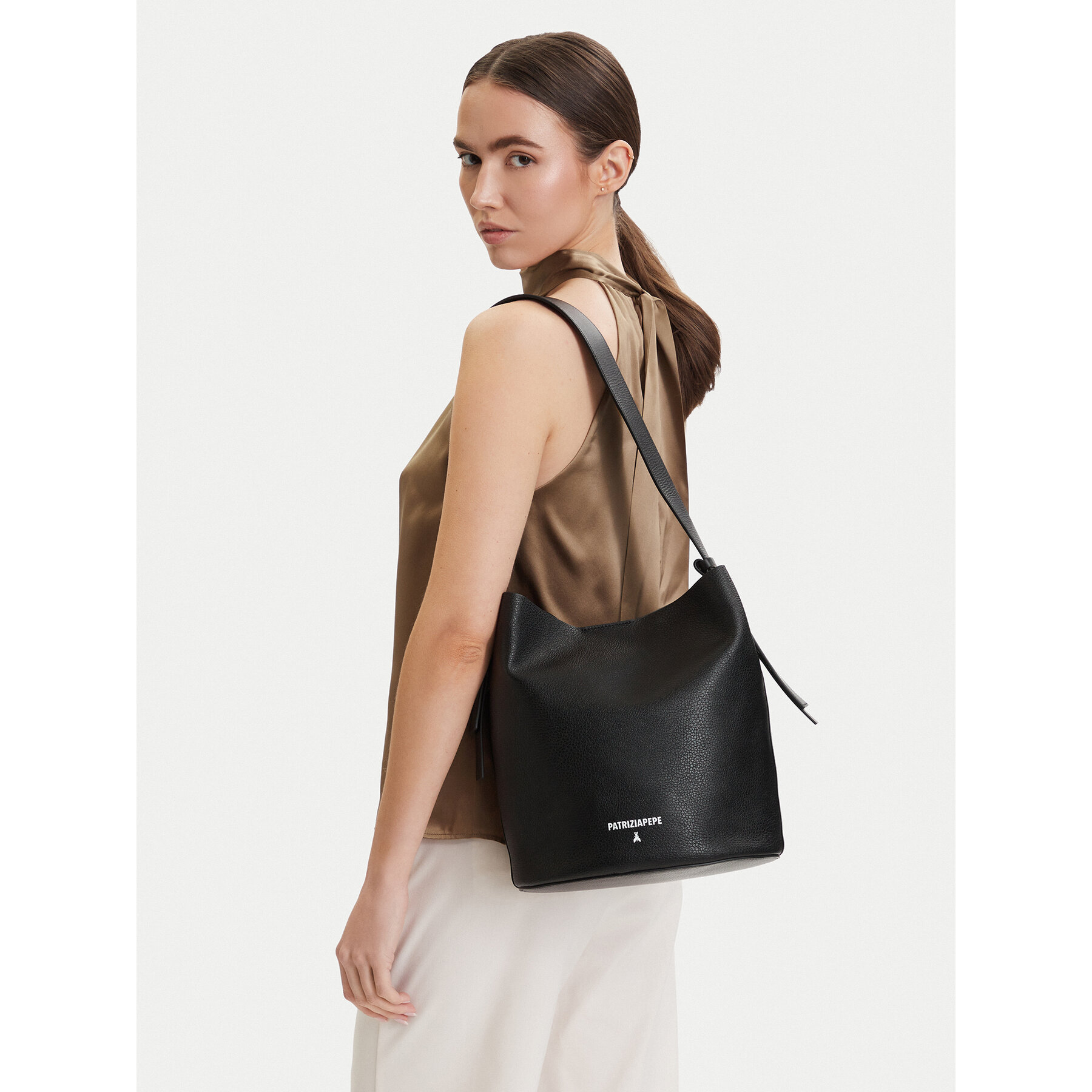 Τσάντα Patrizia Pepe 8B0287/L148-K103 Μαύρο