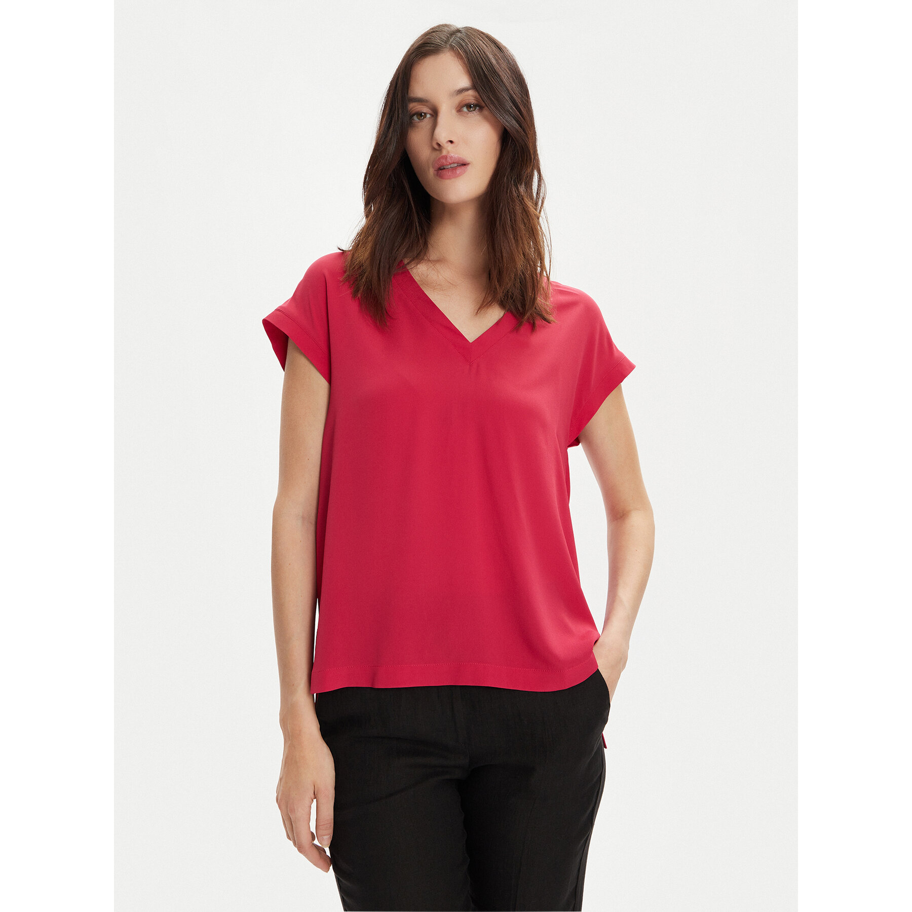 Marella Camiseta Pialla 2413111094 Rosa Regular Fit