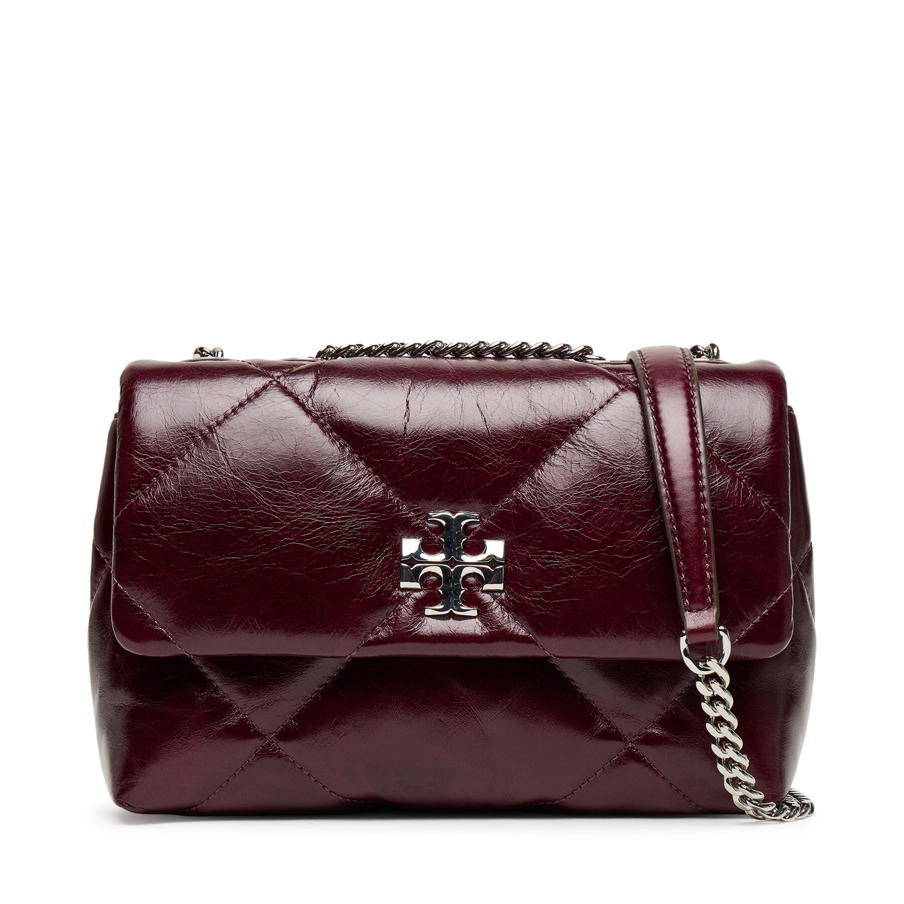 Geantă Tory Burch Kira Diamond 169326 Vișiniu
