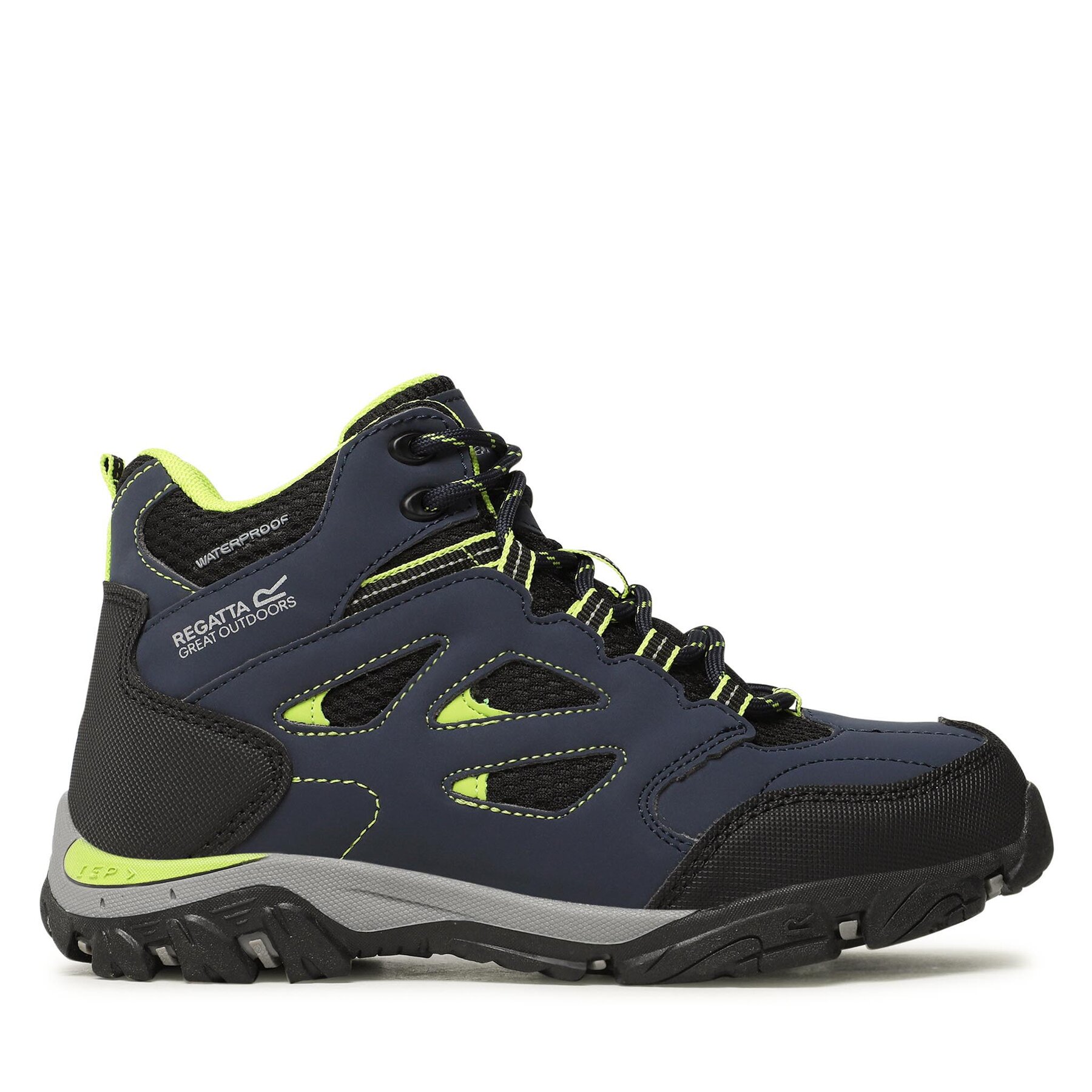 Chaussures de trekking Regatta Holcombe Iep Mid Jnr RKF573 Bleu marine