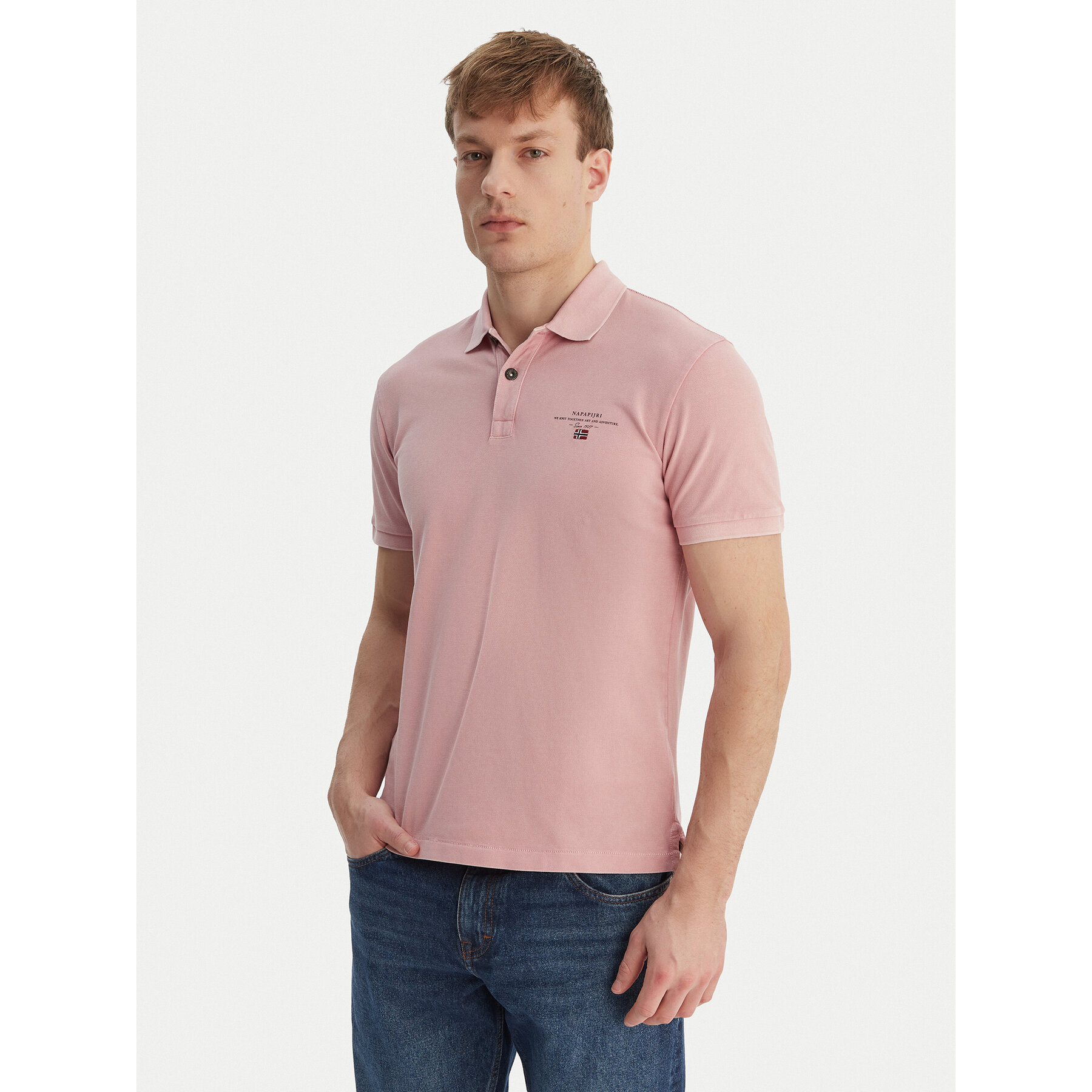 Napapijri Polo Elbas NP0A4GDL Rosa Regular Fit