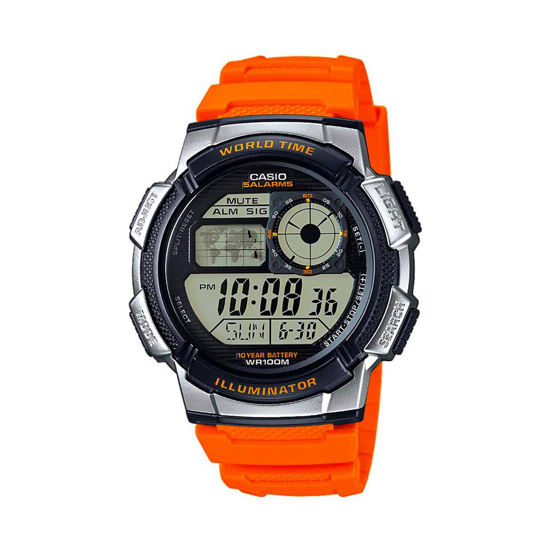 

Годинник Casio AE-1000W-4BVEF Orange/Black, Оранжевий