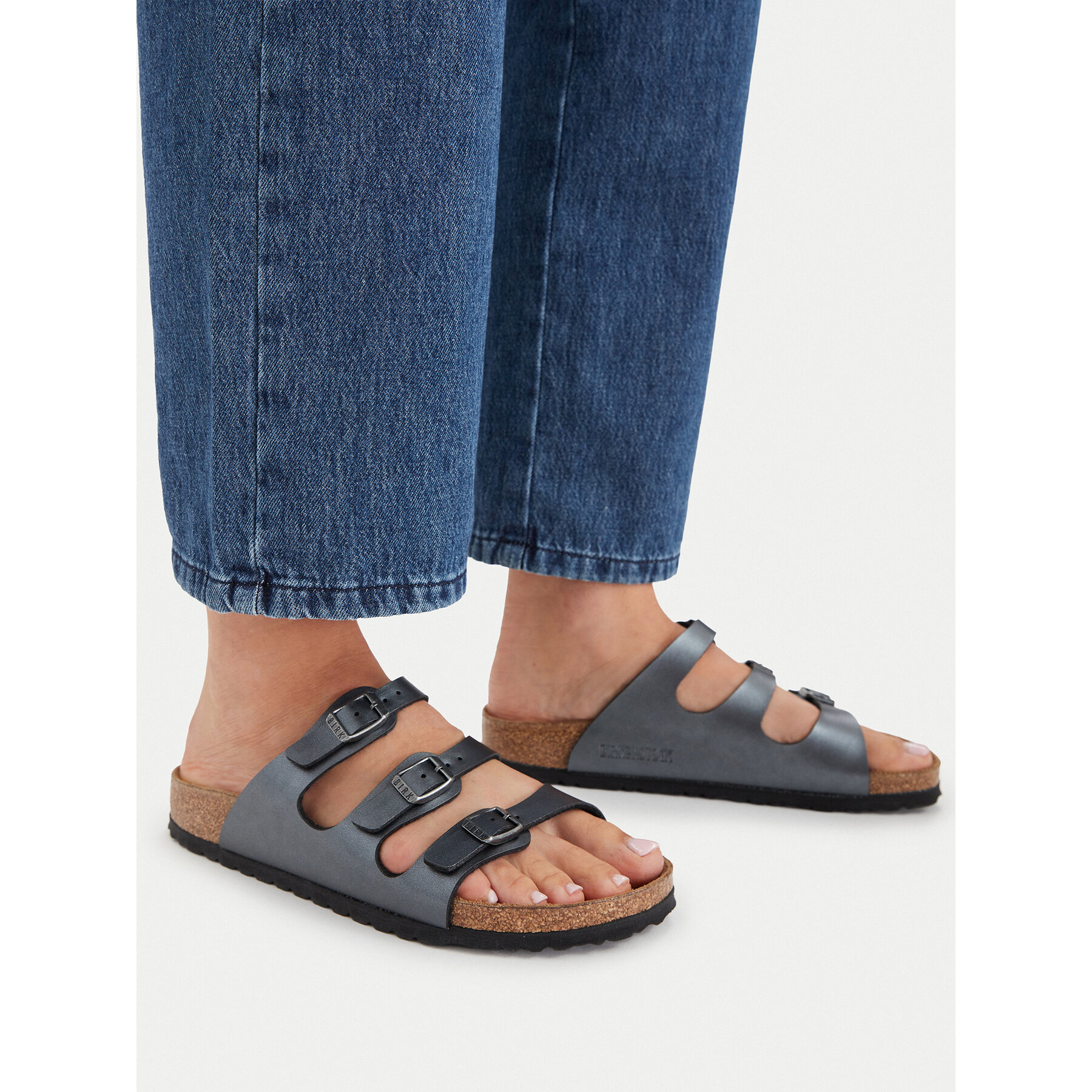 Παντόφλες Birkenstock Florida 1033035 Μαύρο