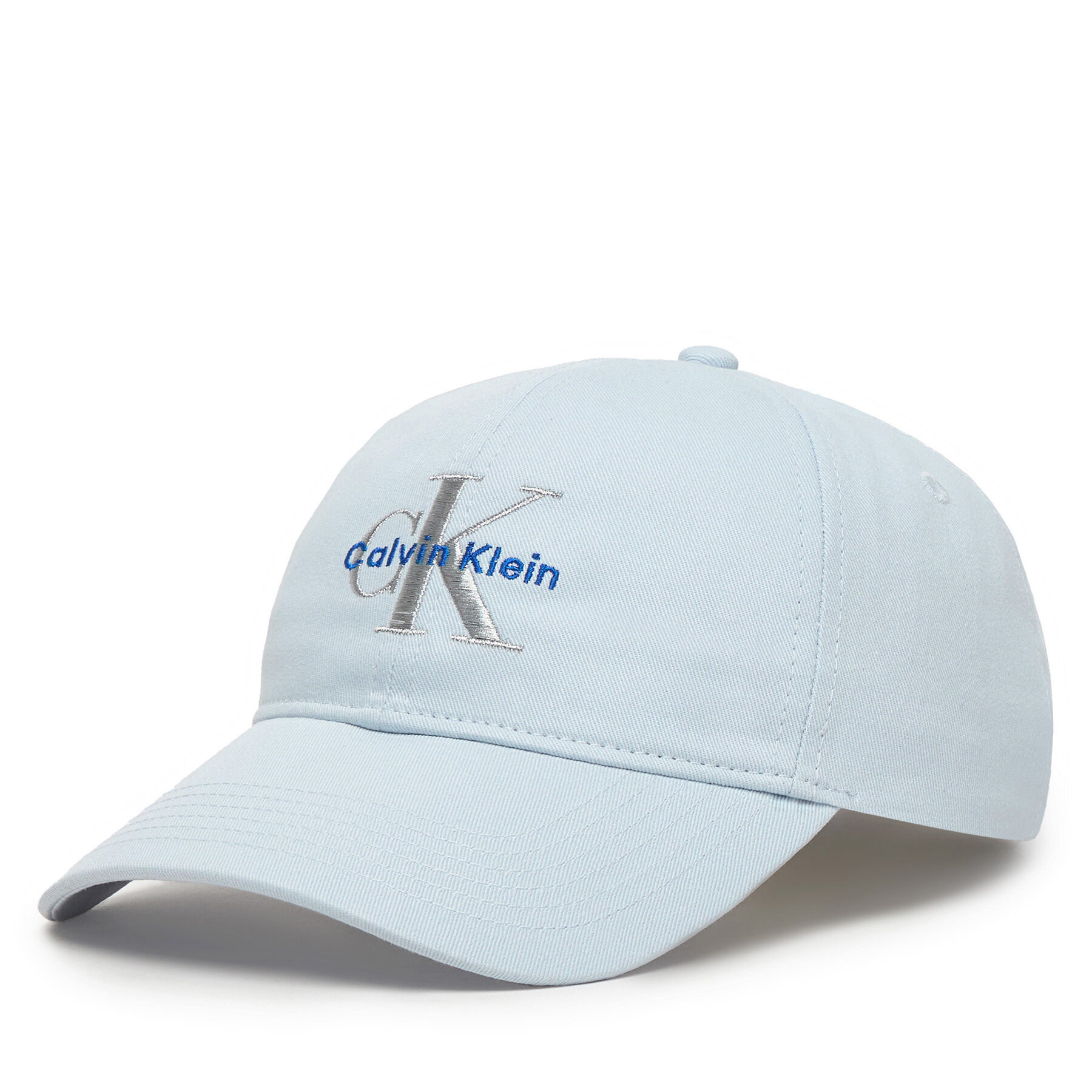 Шапка с козирка Calvin Klein Monologo Embroidery Baseball Hat LV04K5026G Светлосиньо