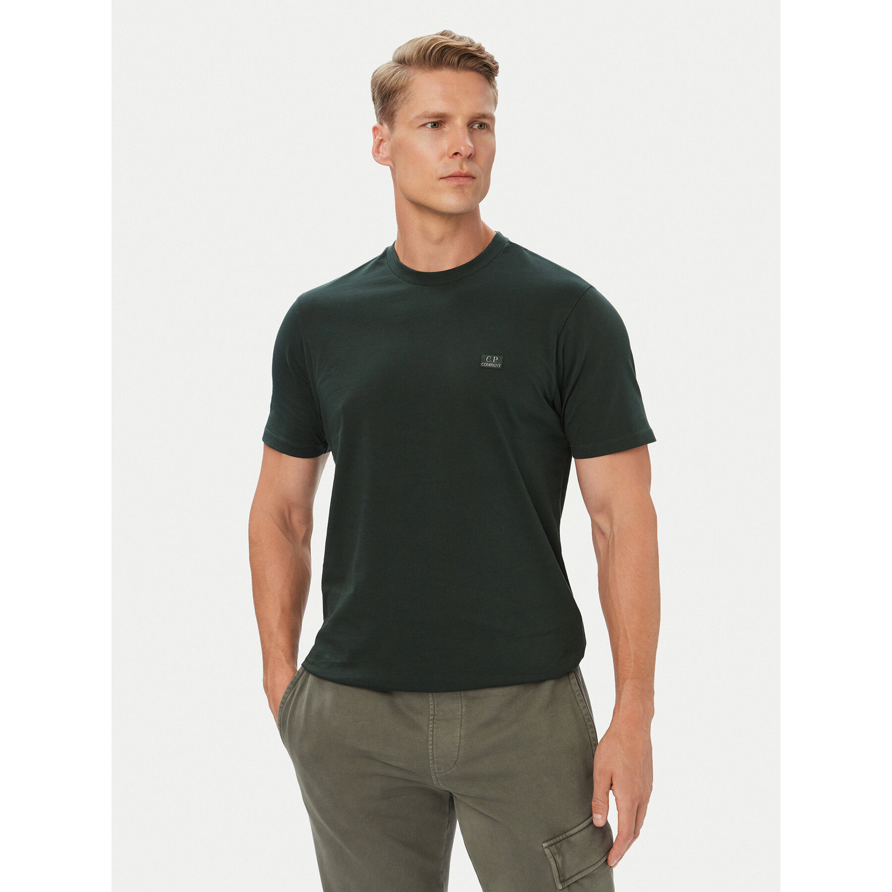 C.P. Company T-Shirt 21CMTS726A005100W Grün Regular Fit