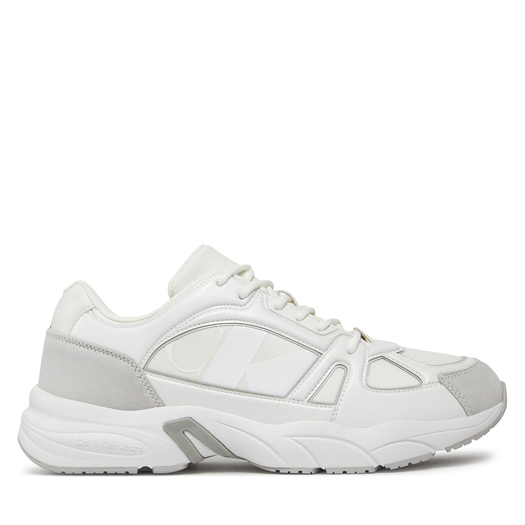 Sneakers Calvin Klein Jeans Retro Tennis Low Mix Nbs Lum YM0YM00882 Blanc
