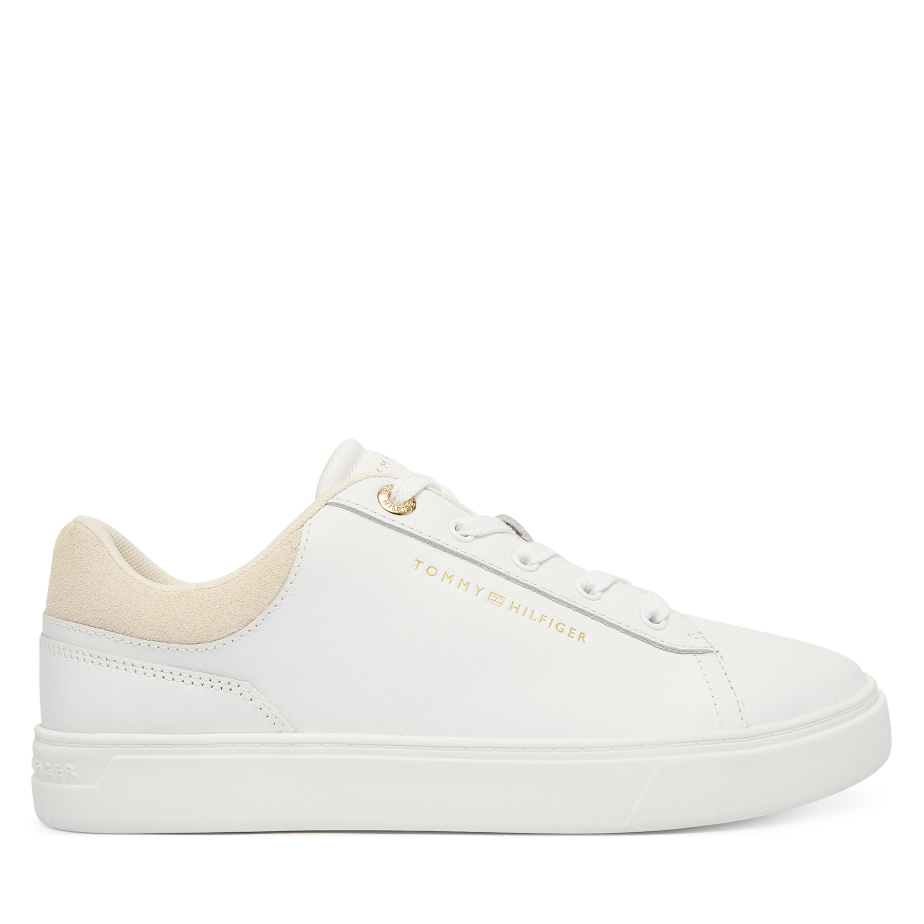 Sneakersy Tommy Hilfiger Casual Cupsole Sneaker FW0FW09020 Bílá