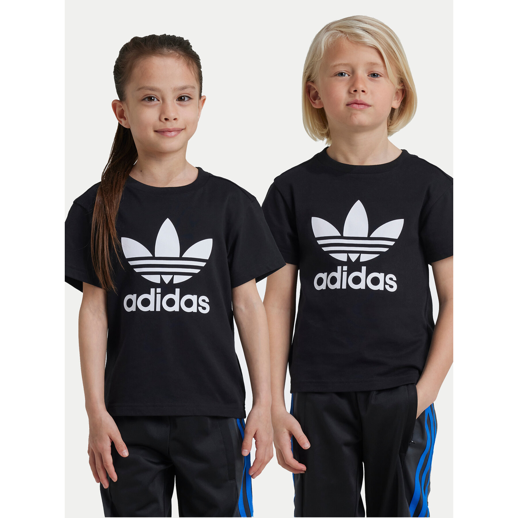 adidas T-Shirt adicolor Trefoil IY2385 Μαύρο Regular Fit