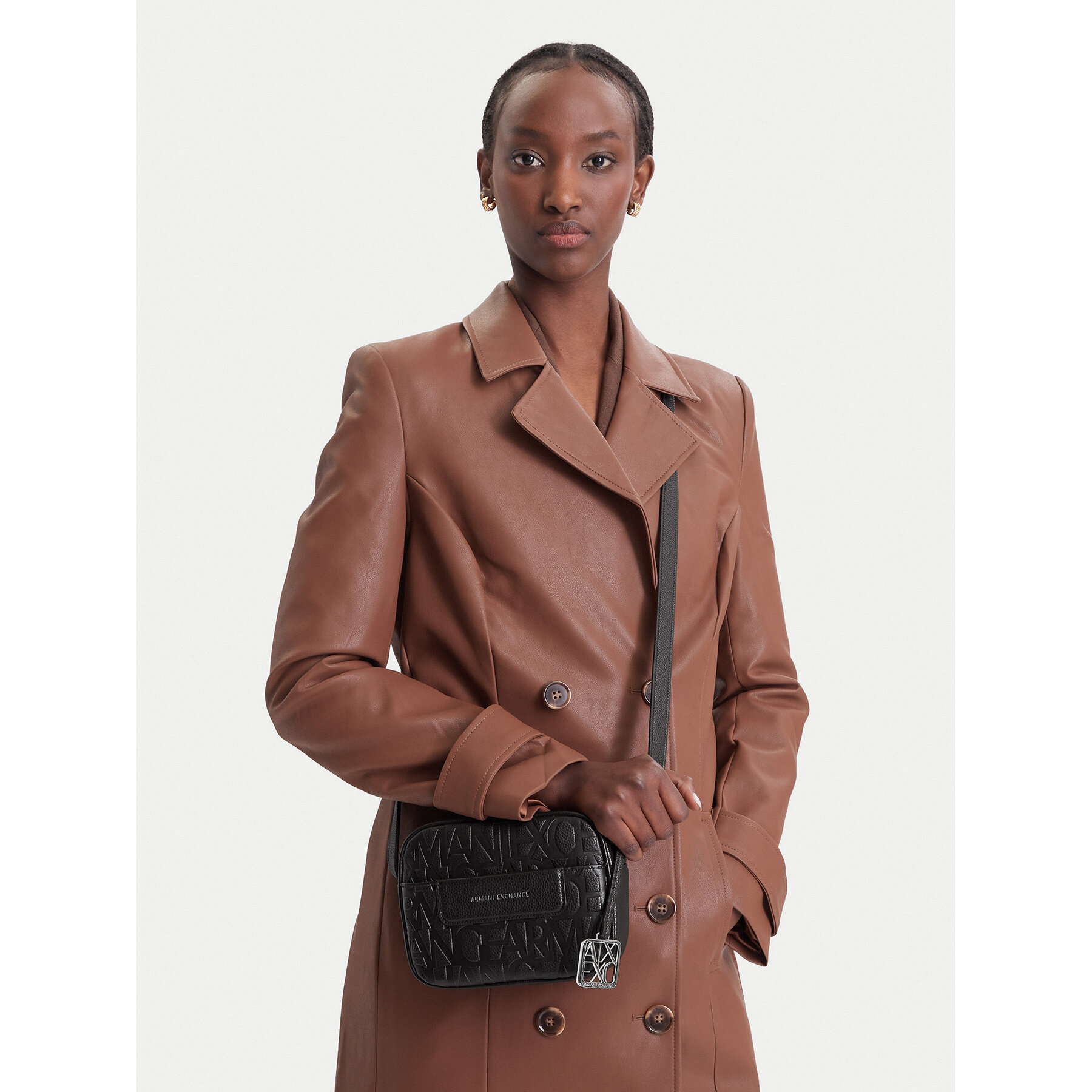 Geantă Armani Exchange XW001578 AF15774 U6032 Maro închis