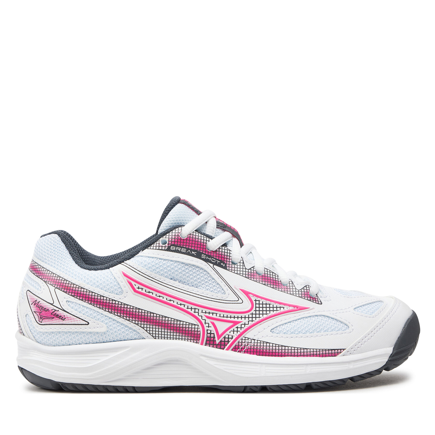 Mizuno Donna Scarpe da tennis, Taglia 38_5, Bianco, Break Shot 4 Ac 61GA2326, taglia : 38_5