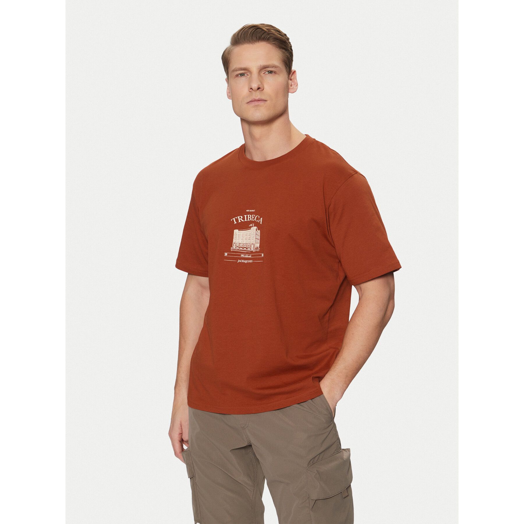 Jack&Jones Jack&Jones T-Shirt Boston 12273400 Καφέ Relaxed Fit