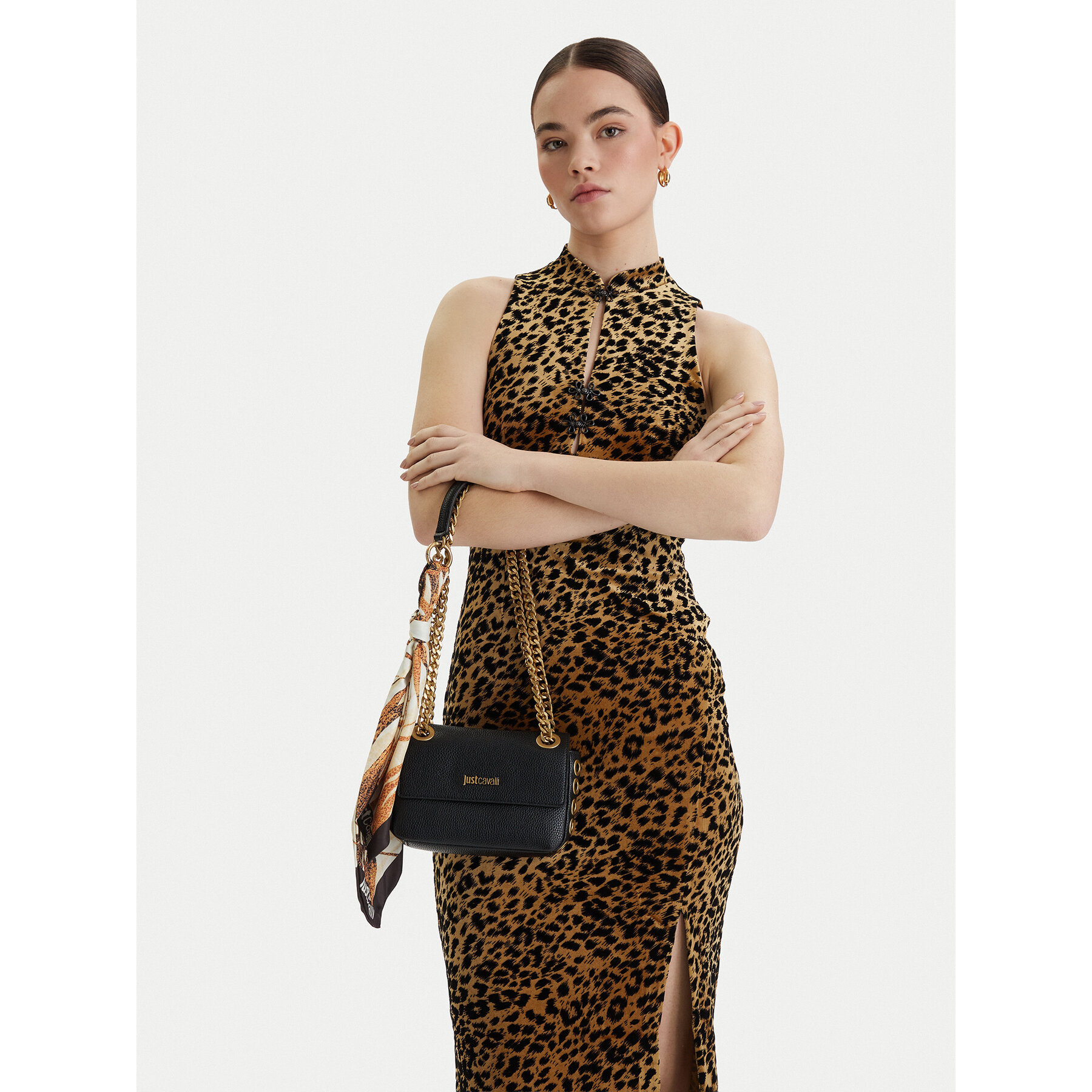 Geantă Just Cavalli 80RA4BF5 ZSB81 Negru