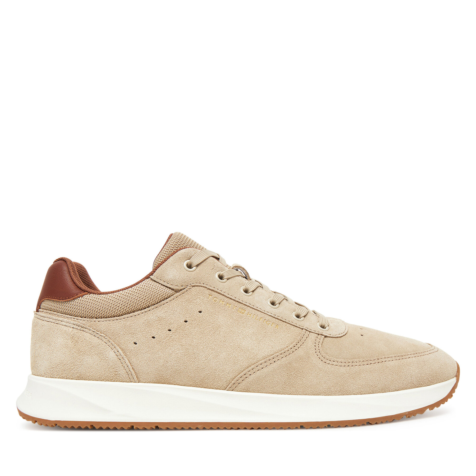 Sneakersy Tommy Hilfiger Premium Suede Hybrid FM0FM05690 Béžová