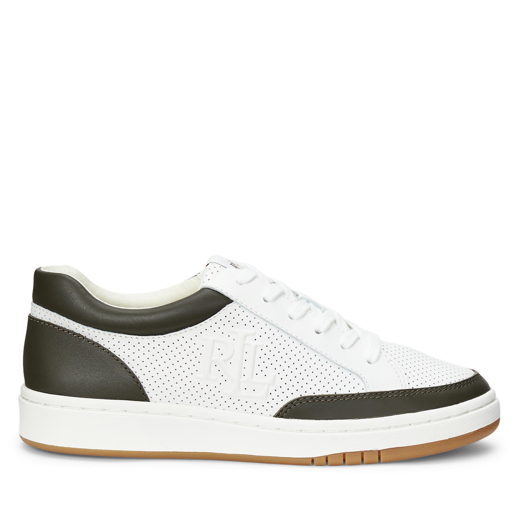 Sneakers LAUREN RALPH LAUREN Hailey Low-Top Lace-Up 802951391004 Alb