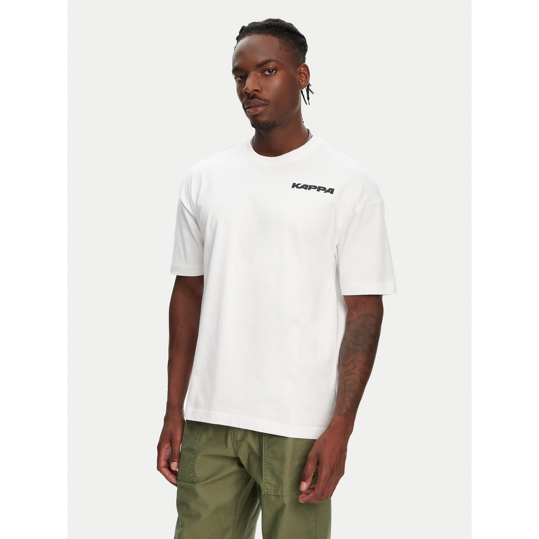 Kappa T-Shirt Nyle 351S5GW Λευκό Regular Fit