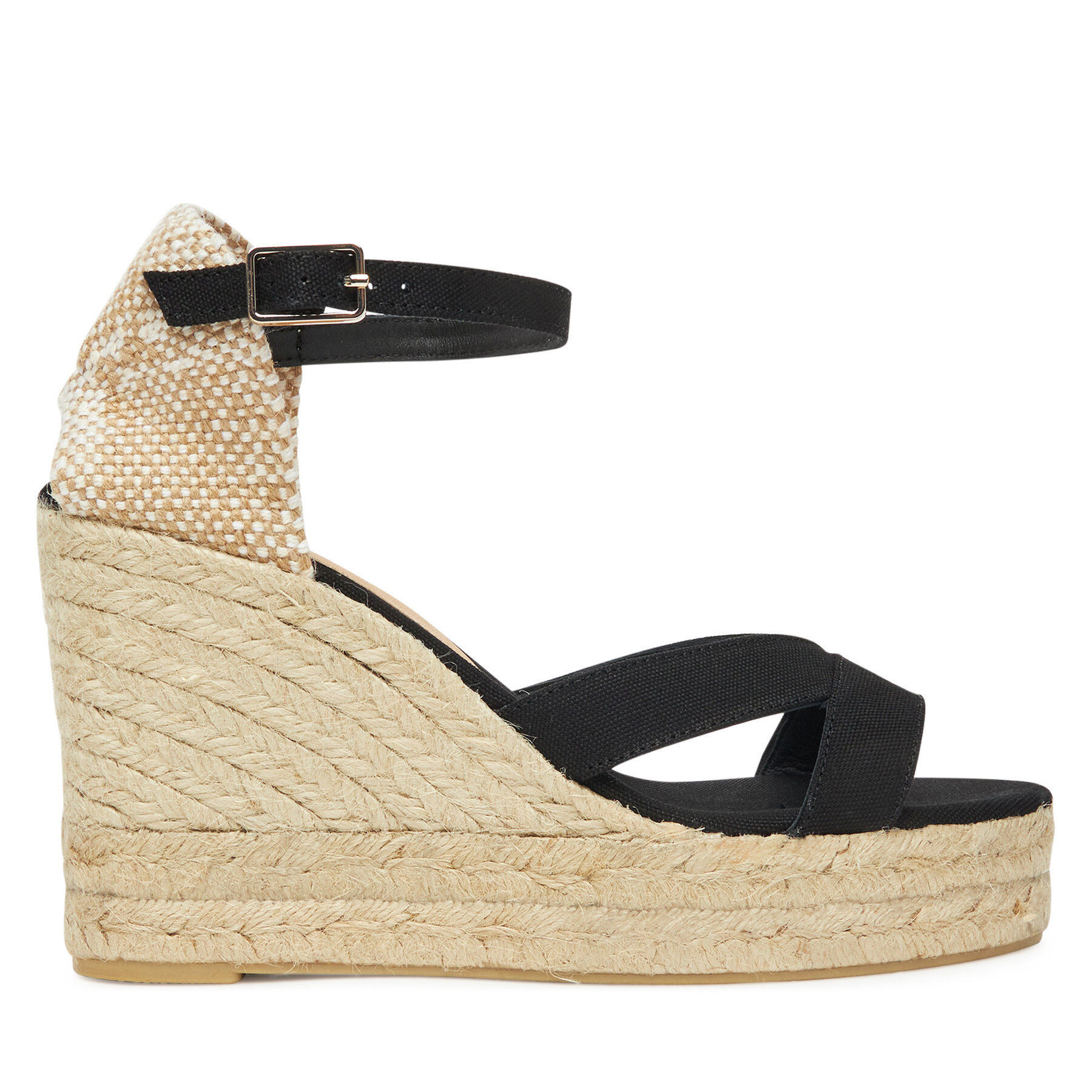 Espadrile Castañer Bruna/8ED/001025761 Negru
