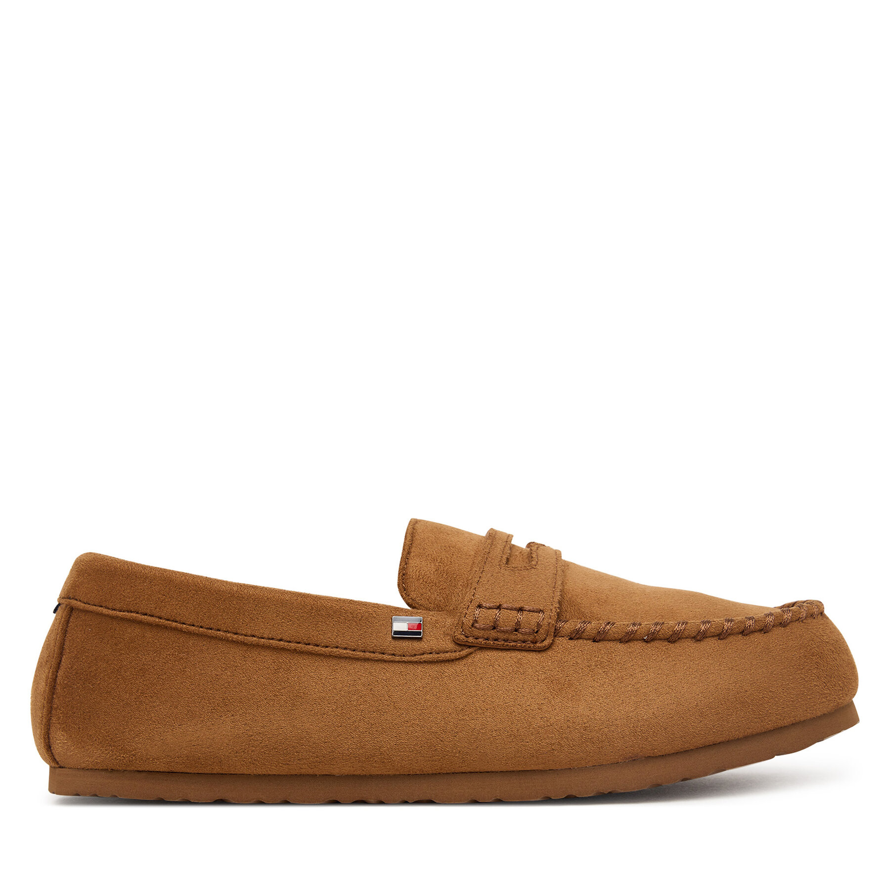 Naminės šlepetės Tommy Hilfiger Hilfiger Driver House Shoe FM0FM06012 Šviesiai ruda