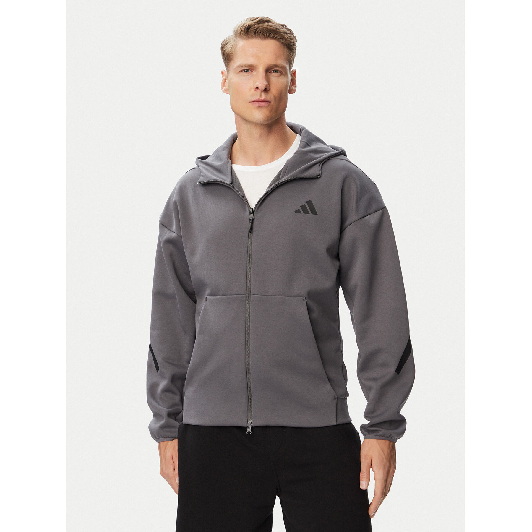 adidas Sweatshirt Z.N.E. Full Zip KX7689 Grau Regular Fit