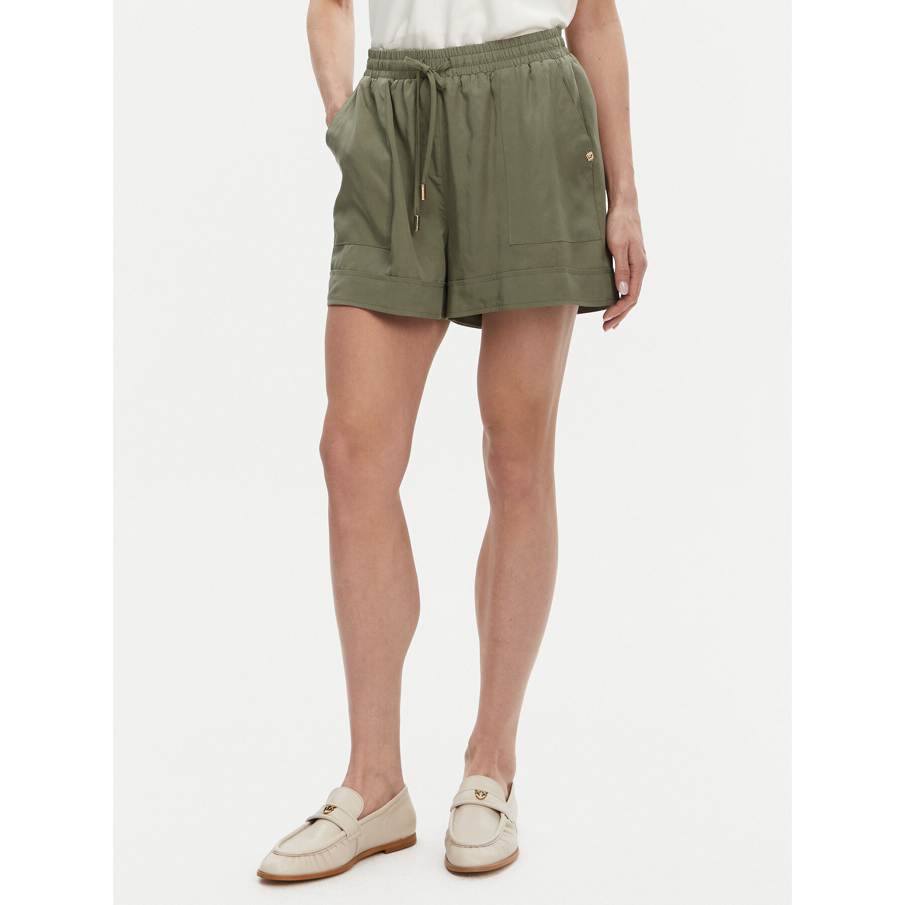 Gaudi Stoffshorts 511BD25009 Grün Relaxed Fit