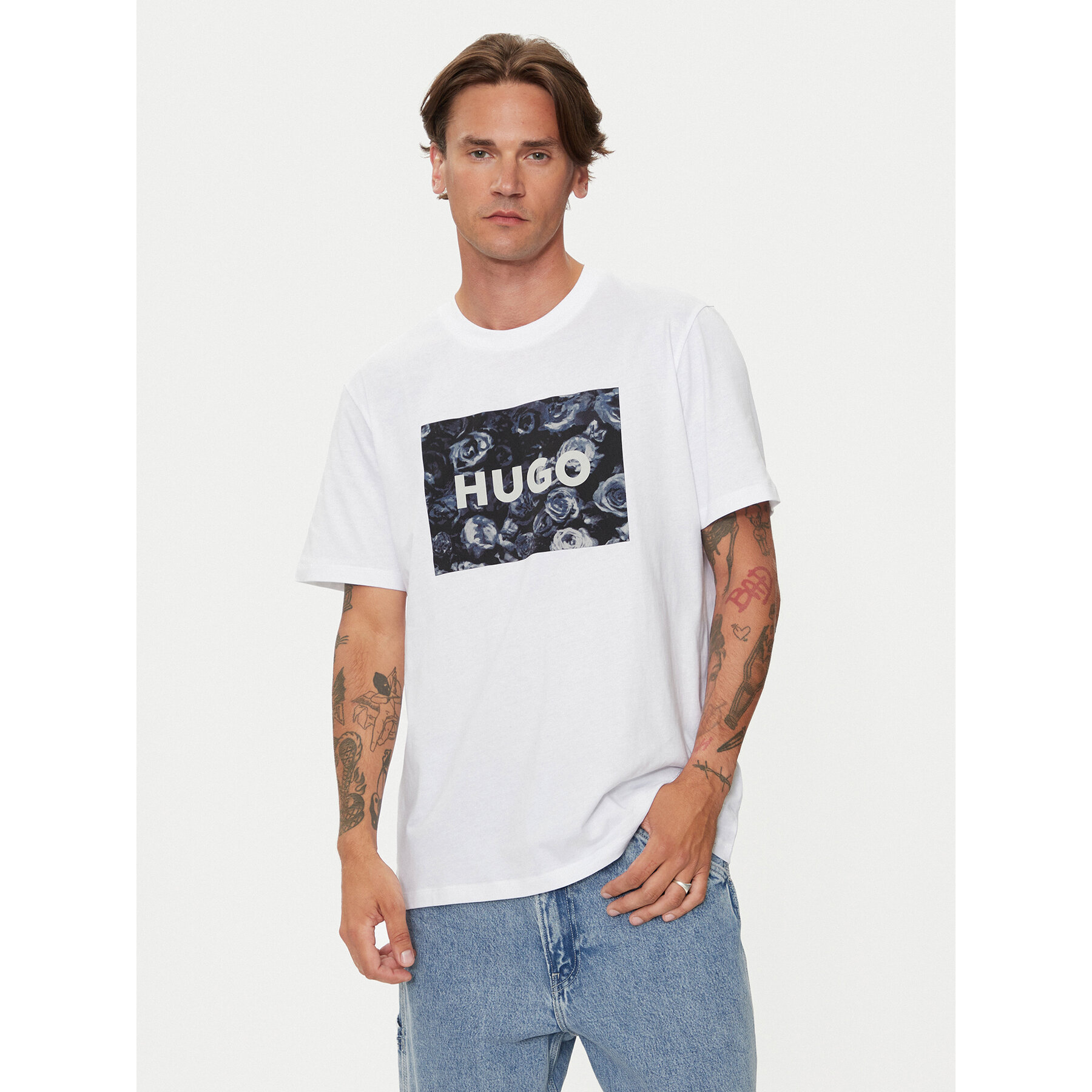 Hugo T-Shirt 50523999 Λευκό Regular Fit