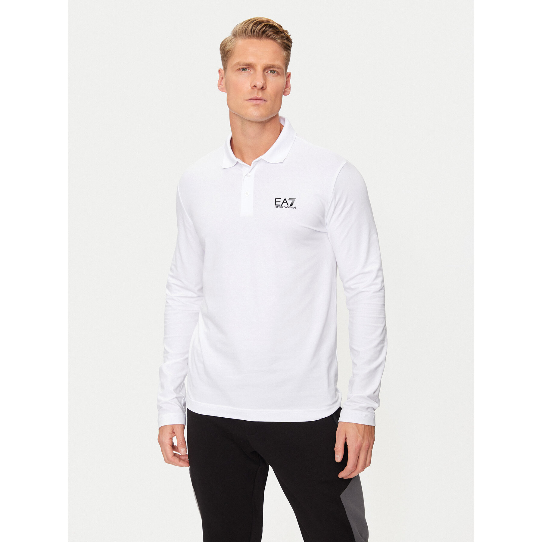 EA7 Emporio Armani Polo 8NPF15 PJVQZ 1100 Bianco Regular Fit