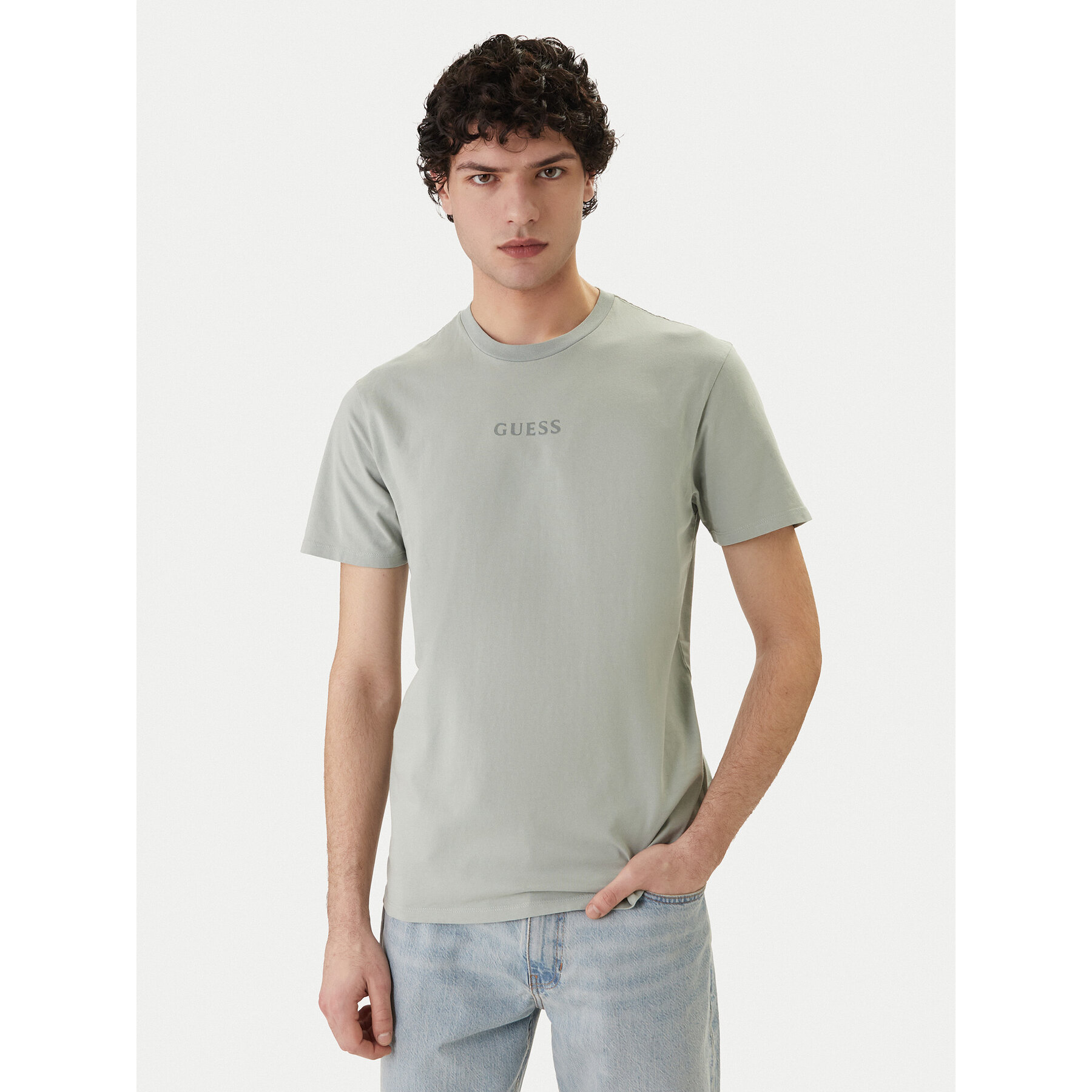 Guess T-Shirt M6GI27 K3249 Grün Regular Fit