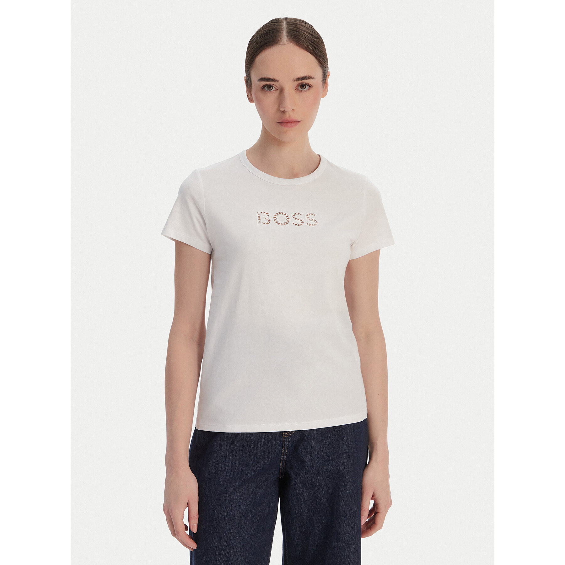 BOSS T-Shirt Eventsa11 50562055 Weiß Slim Fit