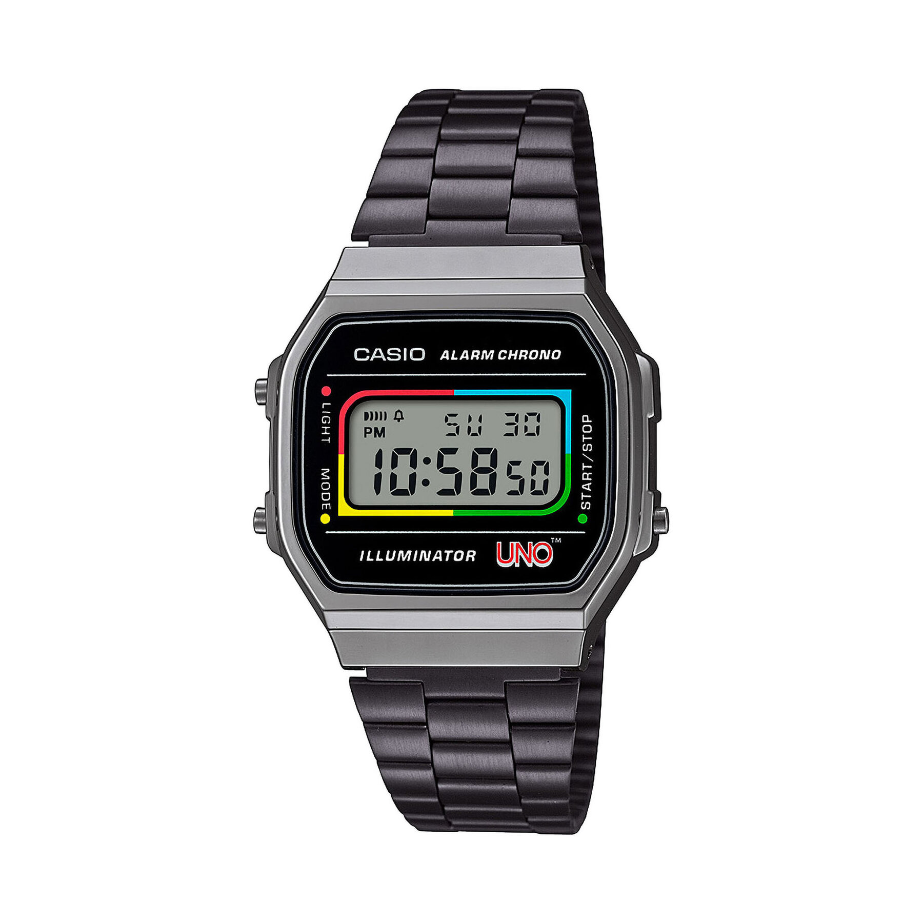 Hodinky Casio Vintage Maxi X Uno A168WEUC-1AER Čierna