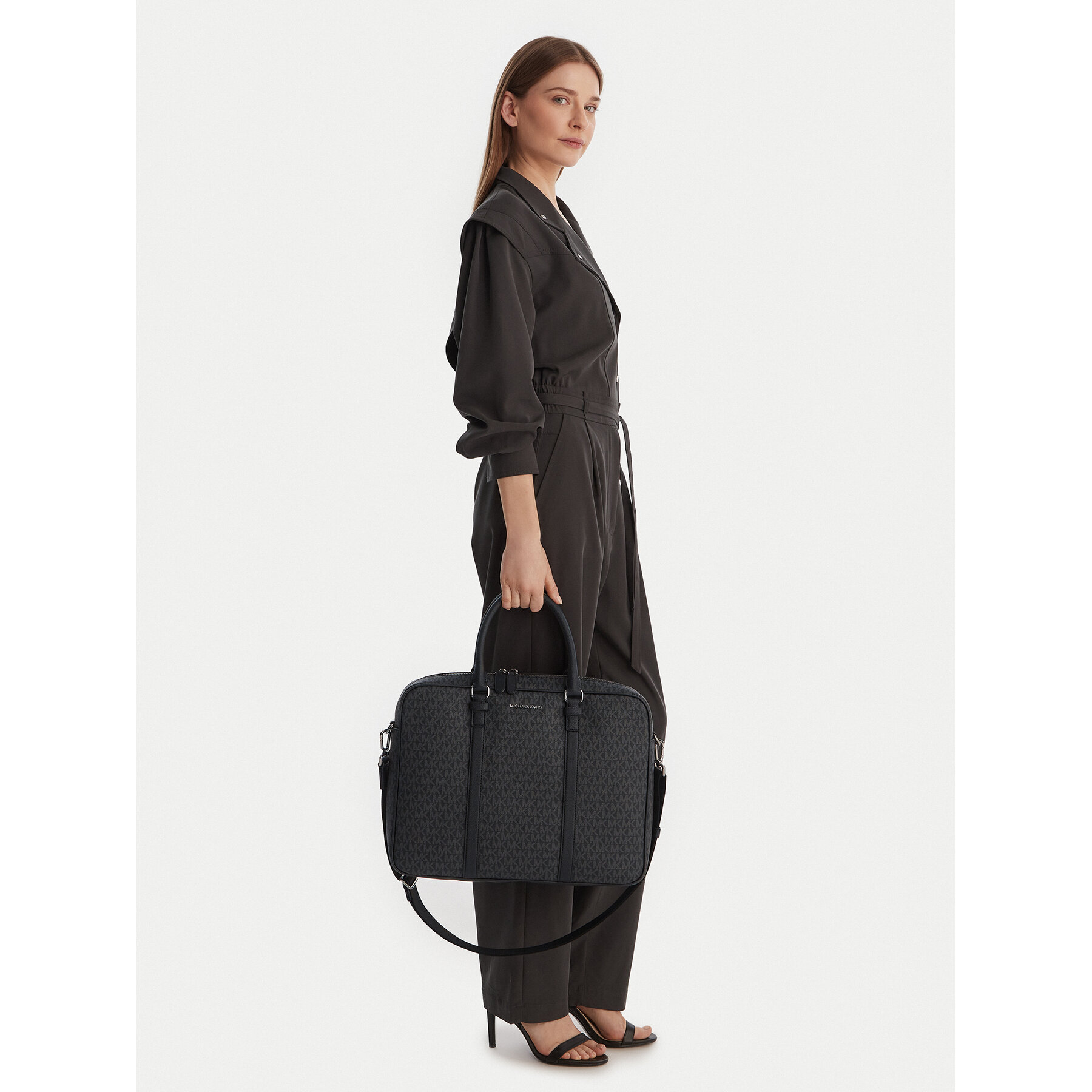 Torba za prenosnik MICHAEL Michael Kors 33F5LHDA6B Črna
