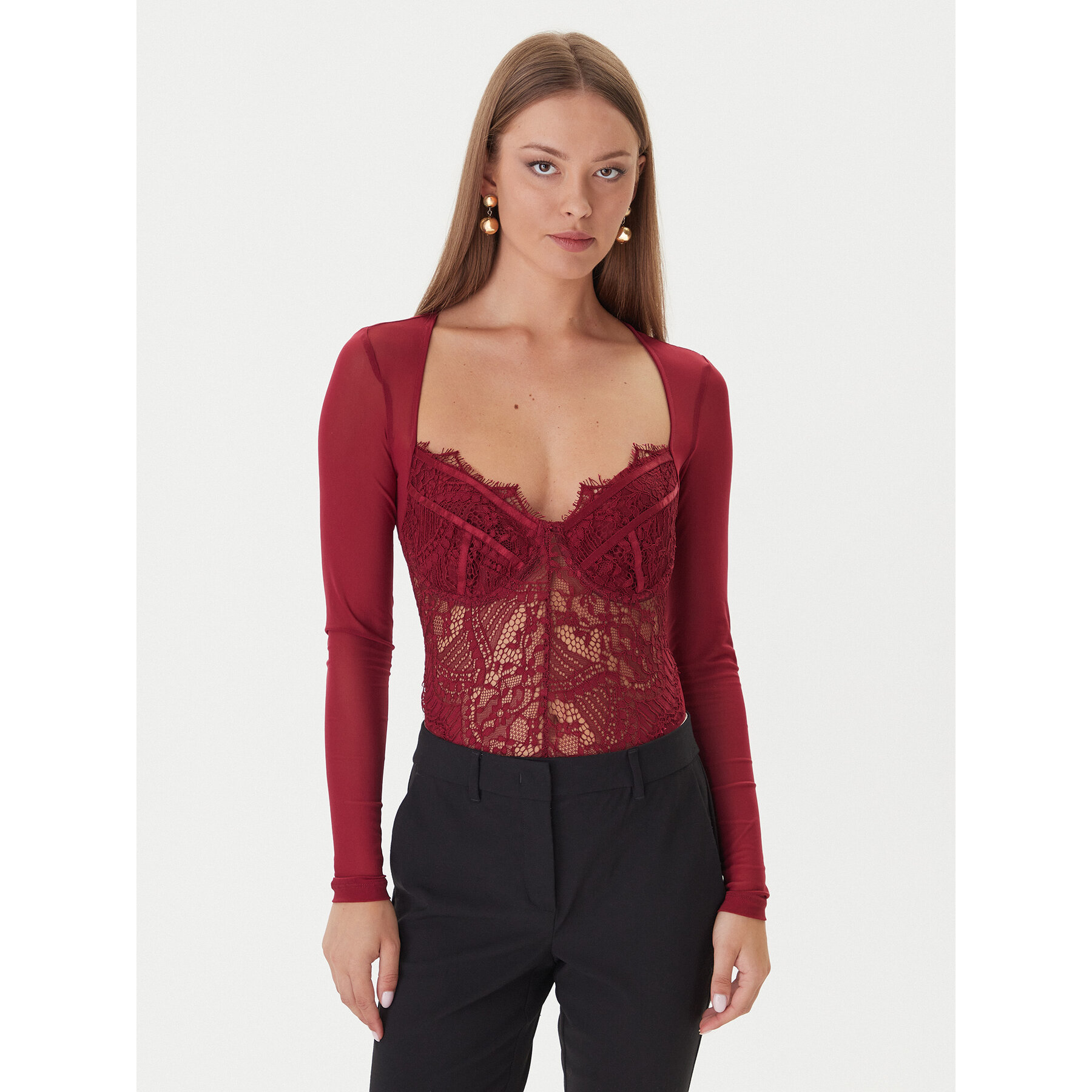 Bardot Body Farrah Lace 51150TB3 Dunkelrot