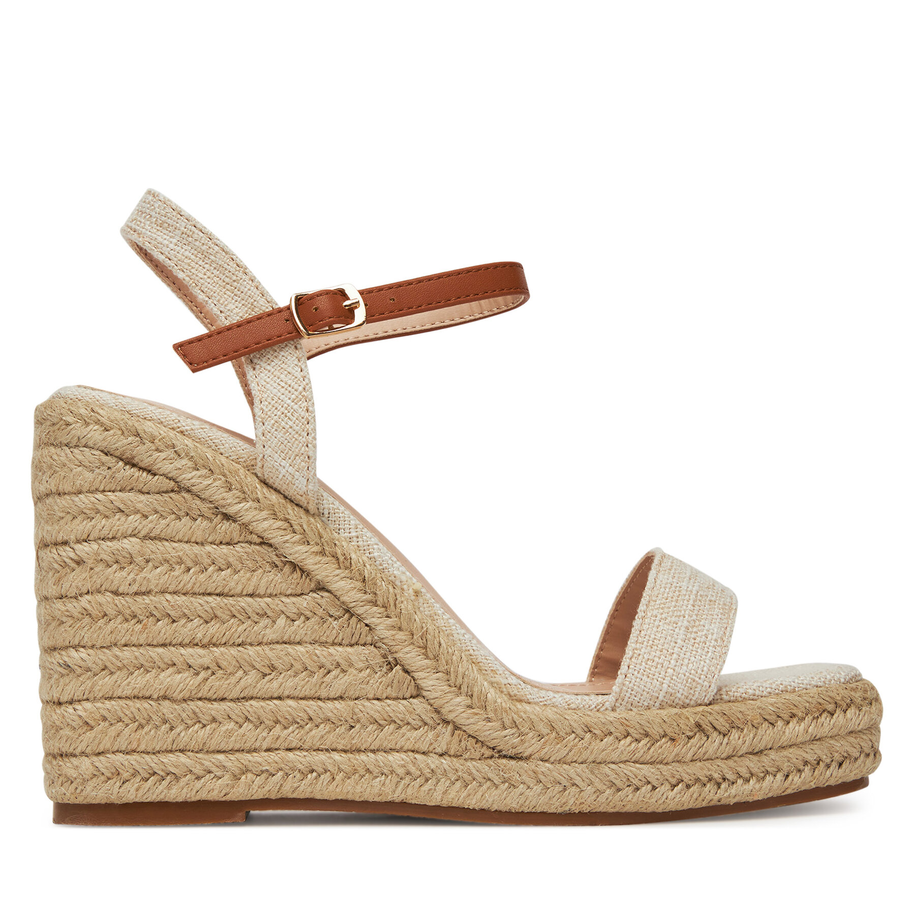 Damskie Espadryle DeeZee, Rozmiar 39 Beżowy LWSB42-2