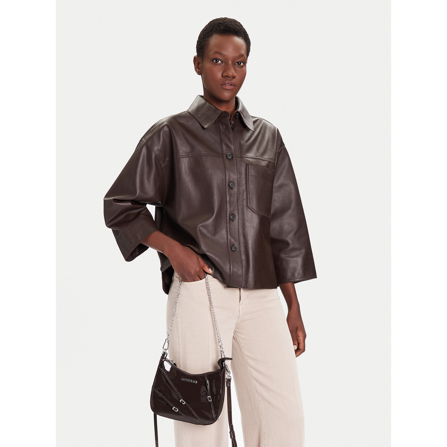 Ročna torba Steve Madden Bliana-2 SM13001770 Rjava