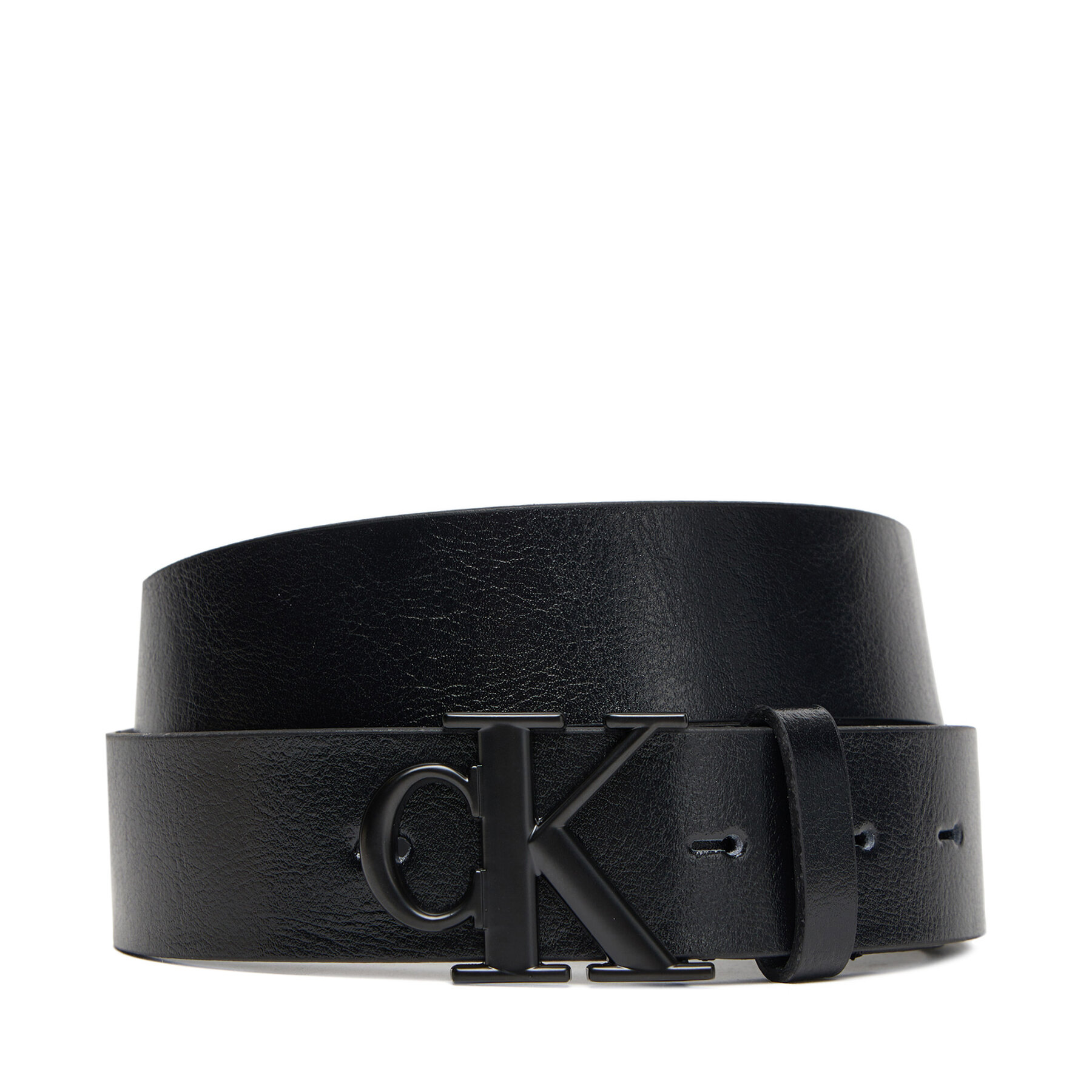 Cintura da uomo Calvin Klein Ck Buckle Tumbled 35Mm LV04D7016G Nero