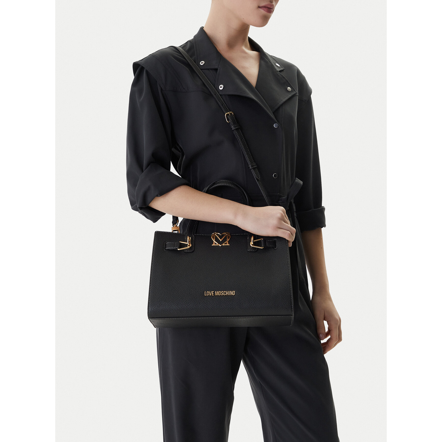 Geantă LOVE MOSCHINO JC4126PP1OLM0000 Negru