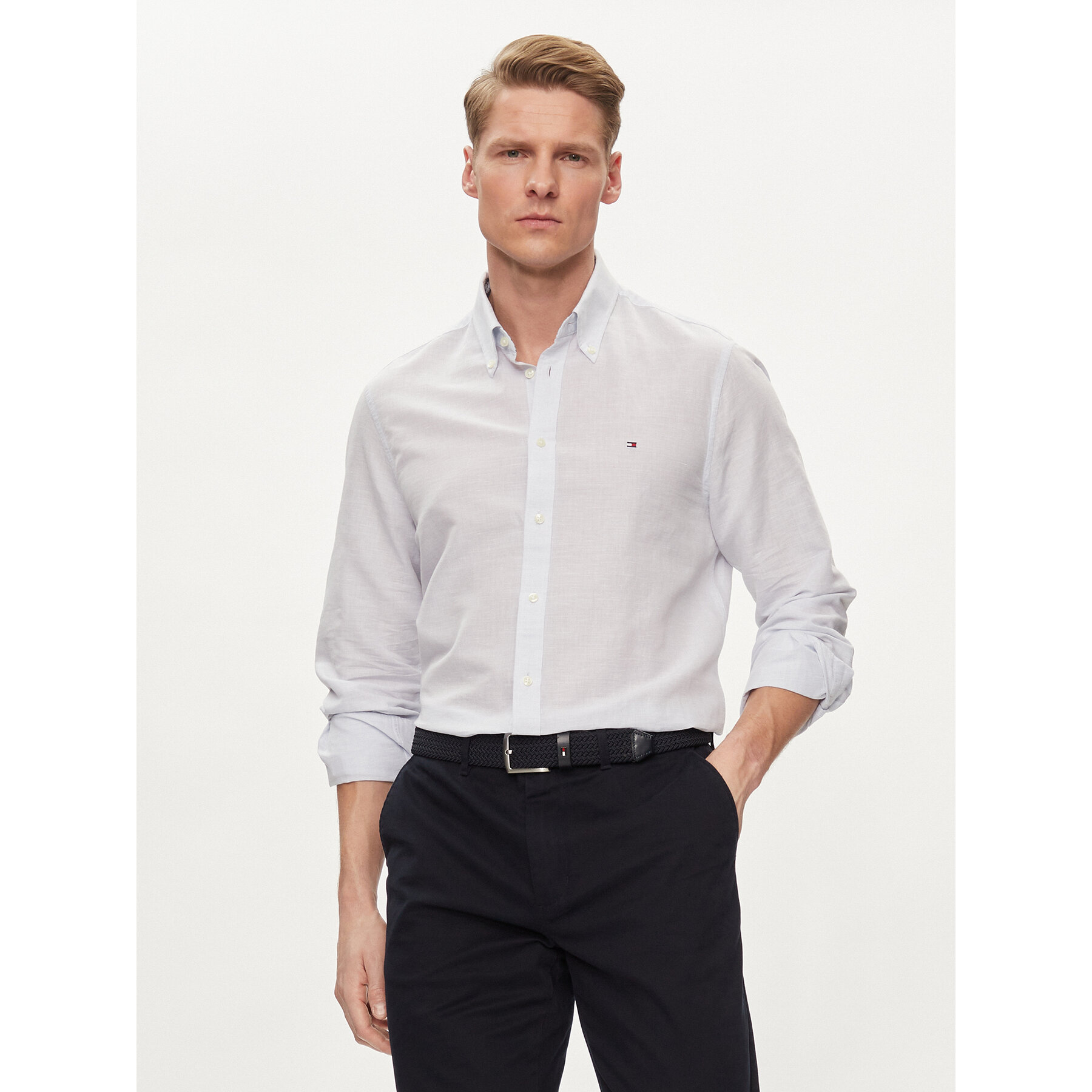 Tommy Hilfiger Hemd MW0MW34632 Himmelblau Slim Fit