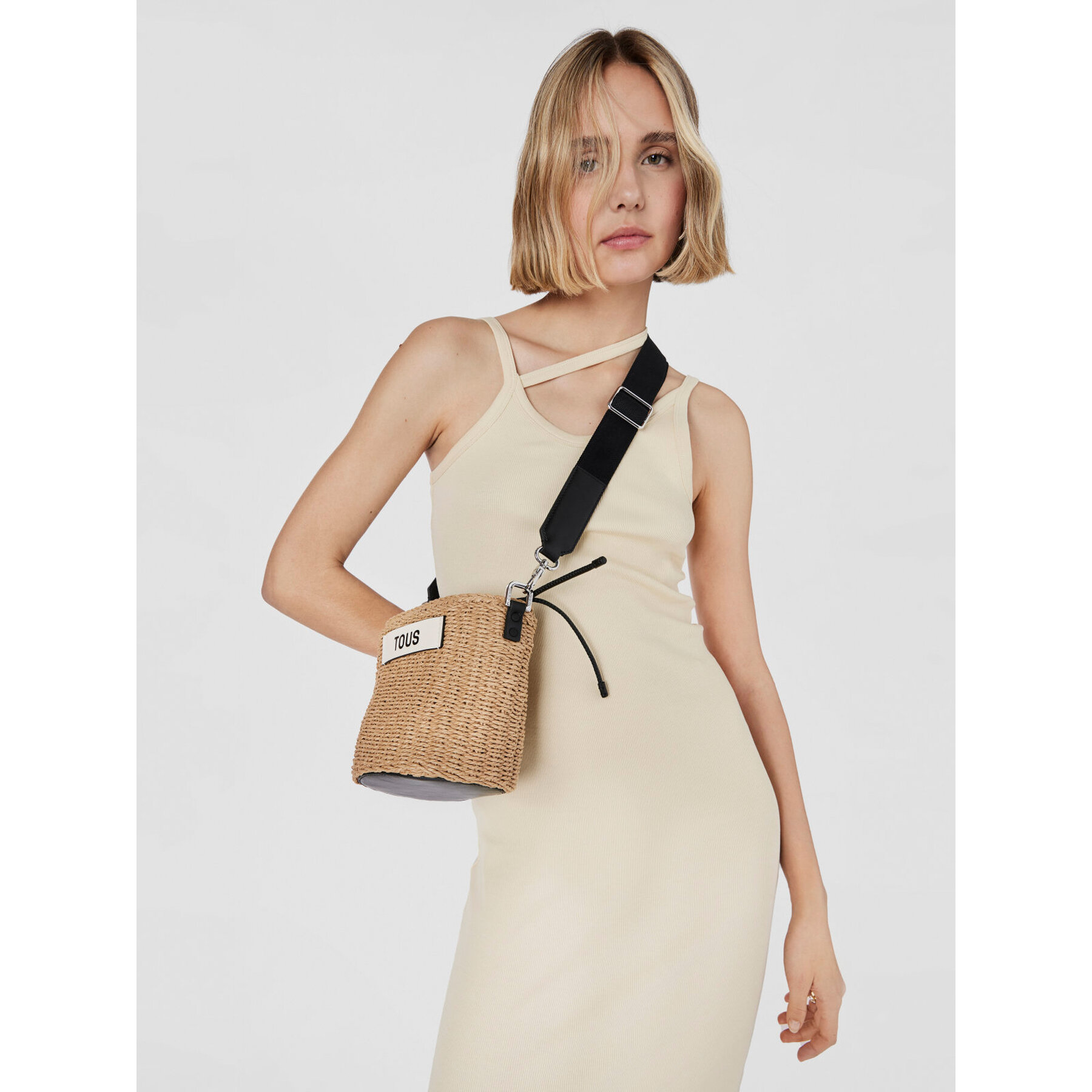 Дамска чанта TOUS Saca Scoubidou 2001854651 Бежов