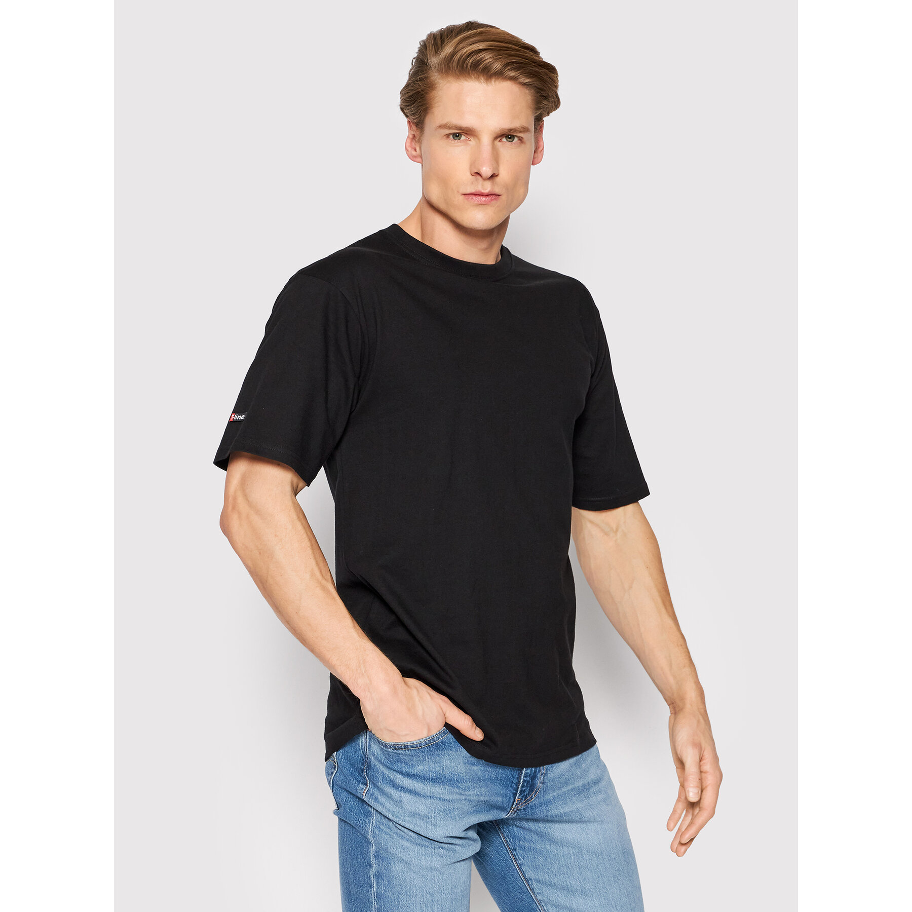 Henderson Henderson T-Shirt T-Line 19407 Μαύρο Regular Fit