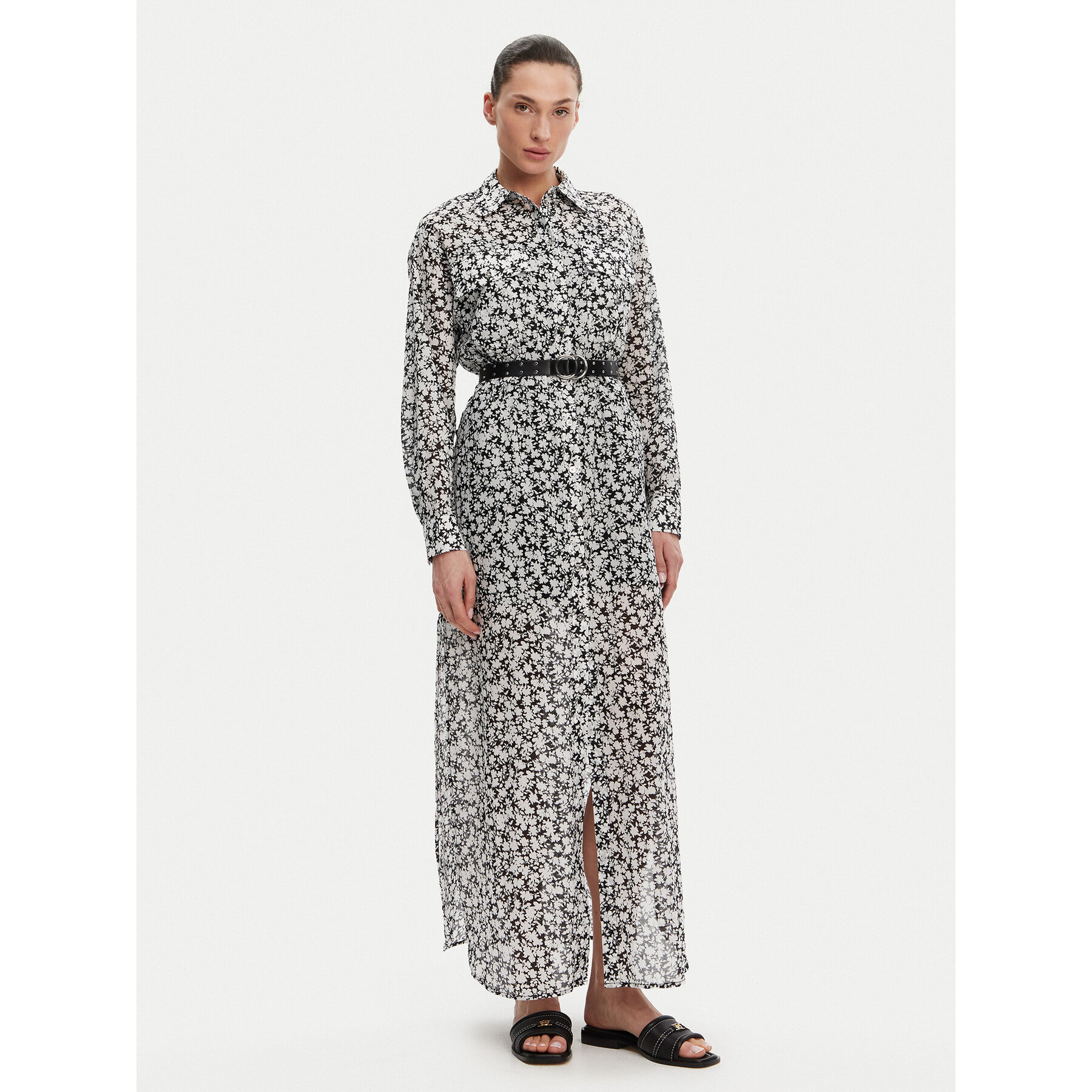 MICHAEL Michael Kors Hemdkleid MS582UXH7F Schwarz Relaxed Fit