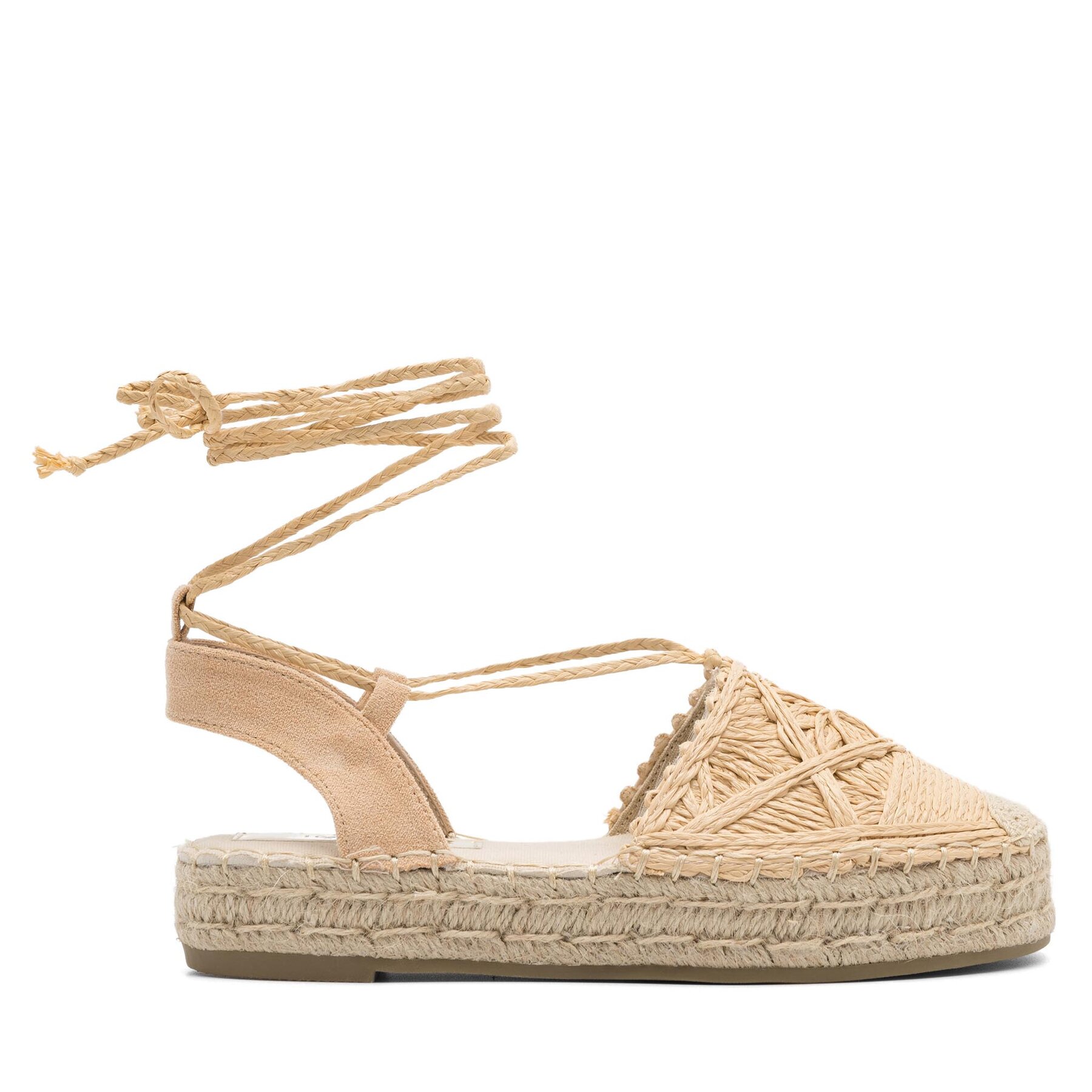 Damskie Espadryle DeeZee, Rozmiar 37 Beżowy WSS990-205