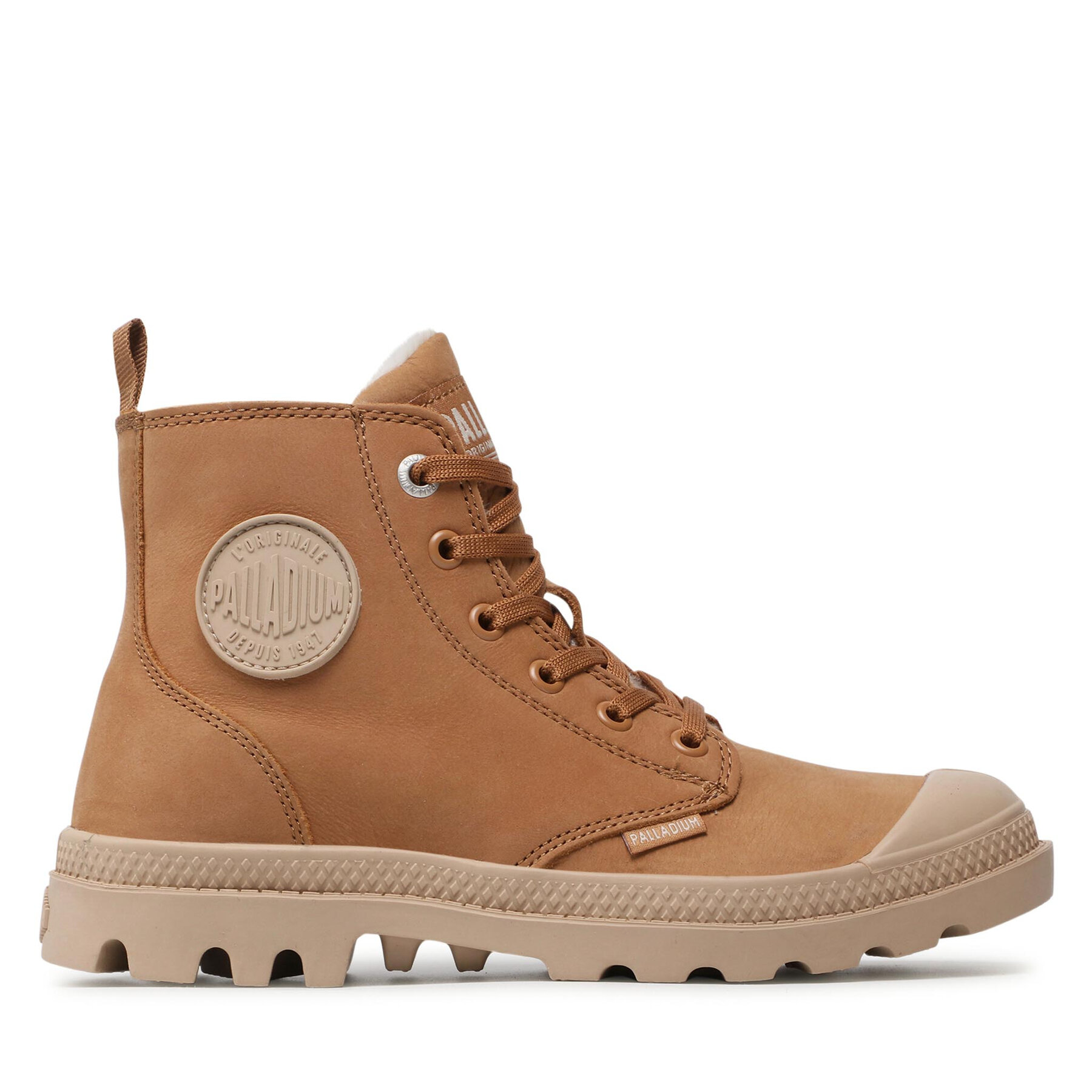Turistická obuv Palladium Pampa Hi Zip Wl 95982-252-M Hnědá