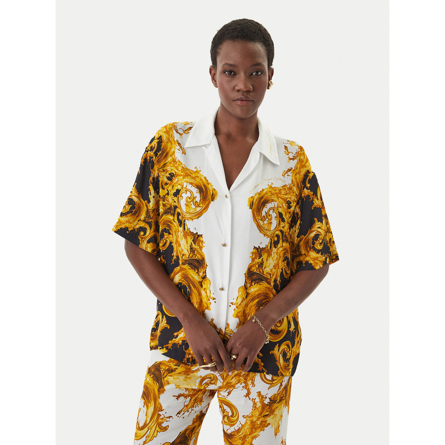 Versace Jeans Couture Hemd 80HAL2P9 NS832 Bunt Regular Fit