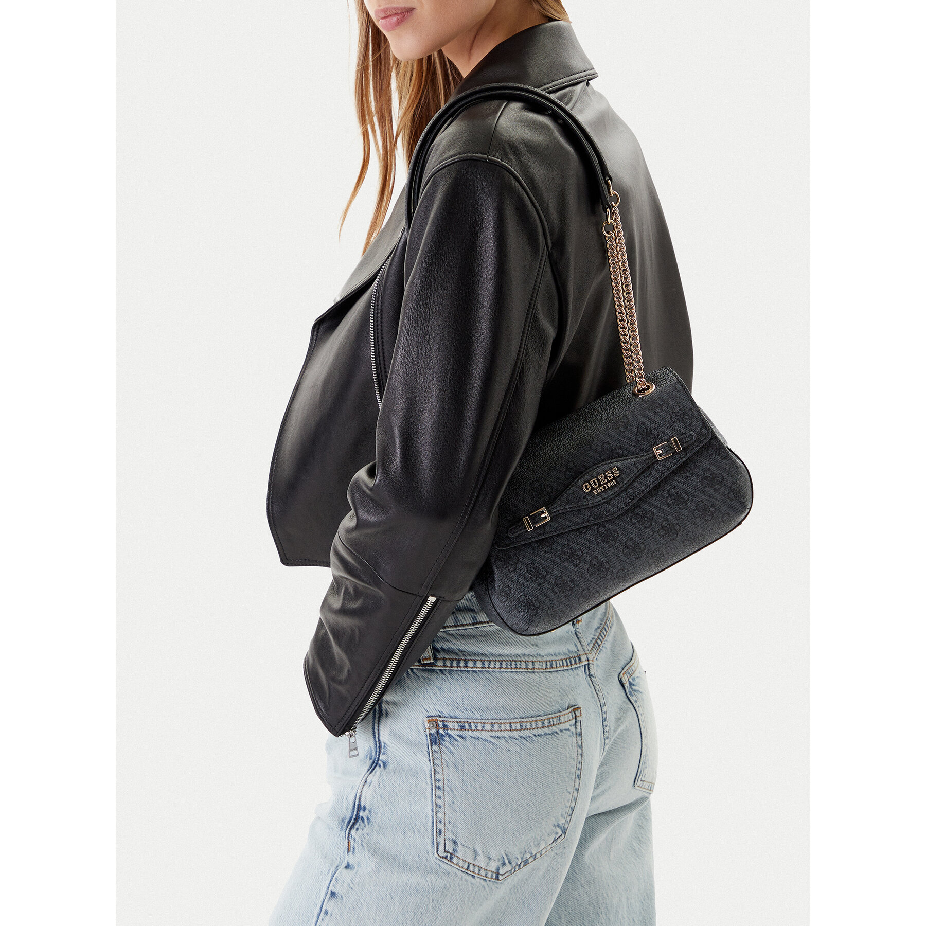 Дамска чанта Guess Katya HWSG96 52210 Черен